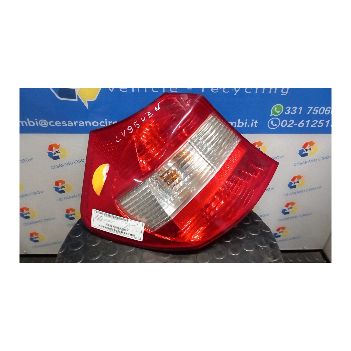 FANALE POST. SX. 016 BMW SERIE 1 (E87) (09/04-03/07) 204D4 63216924501