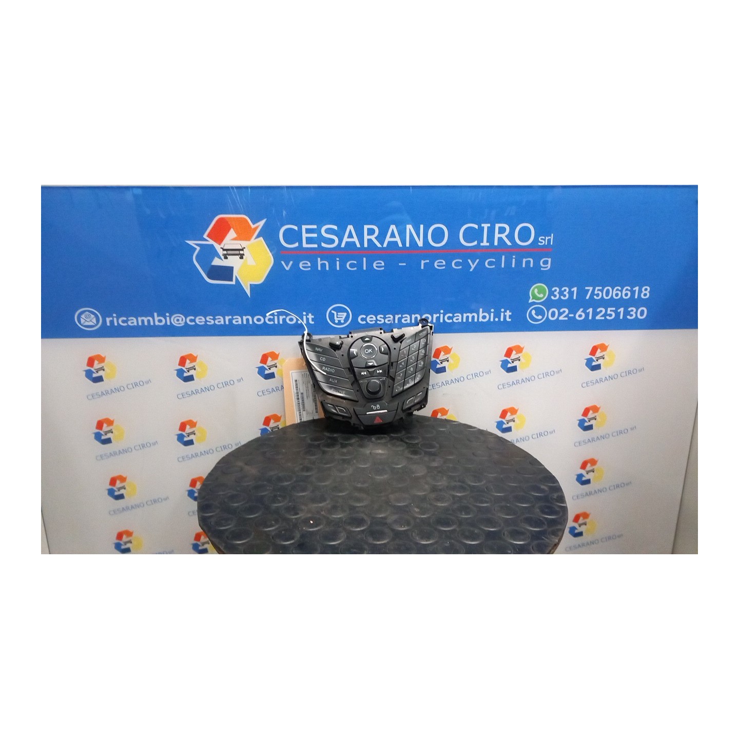 BLOCCO COMANDI AUTORADIO C/DISPLAY MULTIFUNZIONE 053 FORD FOCUS (CB8) (02/11-11/15-) T1DB 1779156