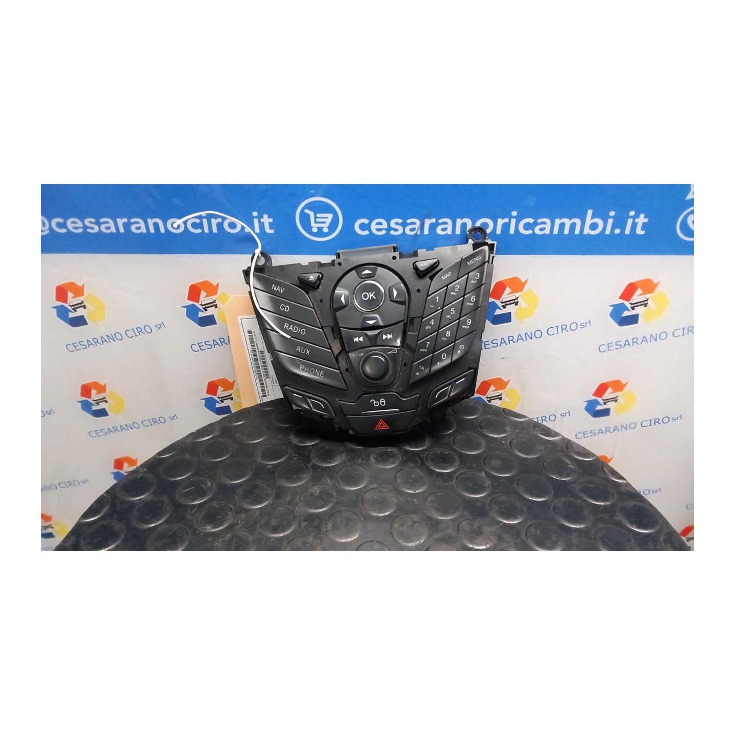 BLOCCO COMANDI AUTORADIO C/DISPLAY MULTIFUNZIONE 053 FORD FOCUS (CB8) (02/11-11/15-) T1DB 1779156