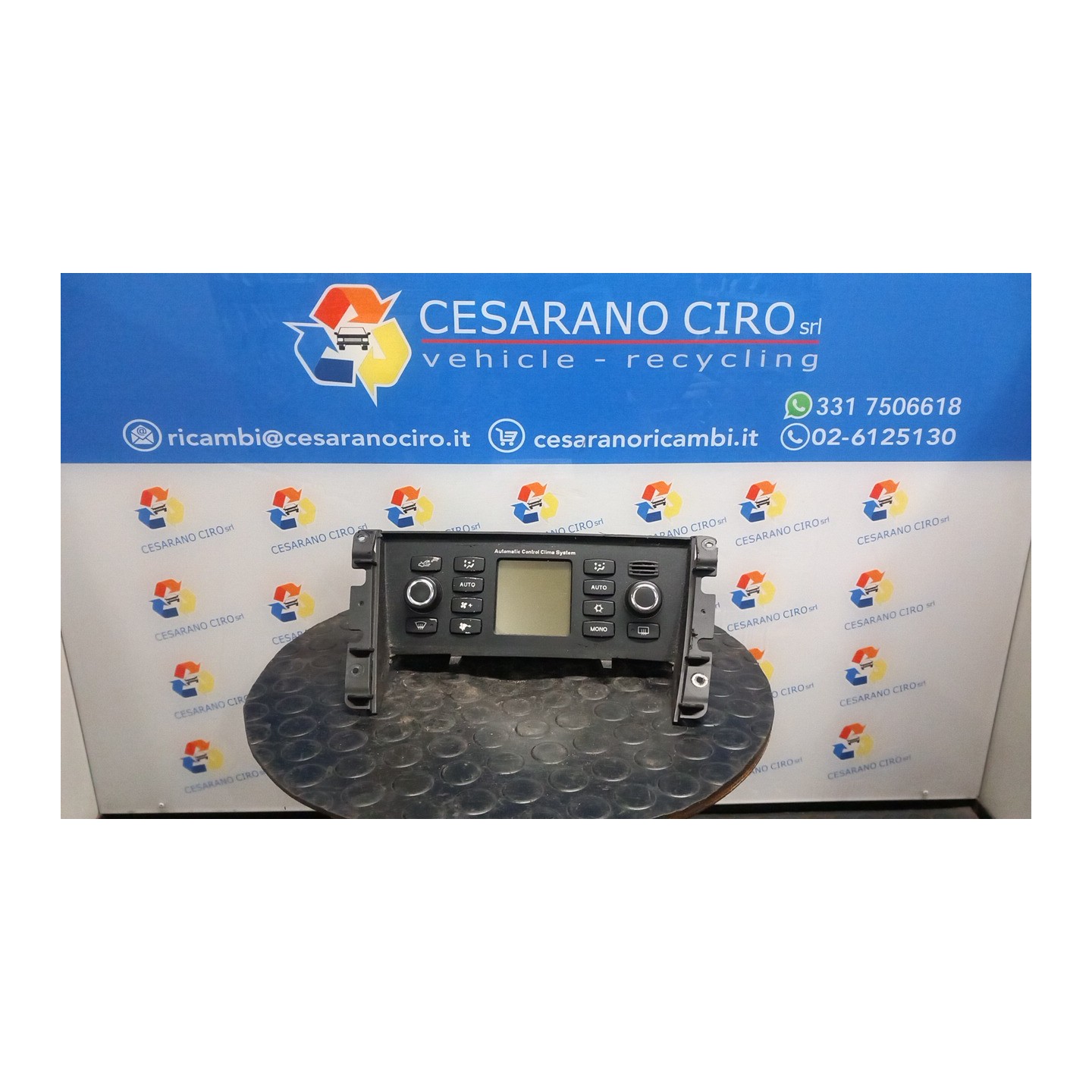 BLOCCO COMANDO CLIMATIZZAZIONE A/C AUT. 016 FIAT CROMA (2T) (10/07-12/11) 939A1000 735431952