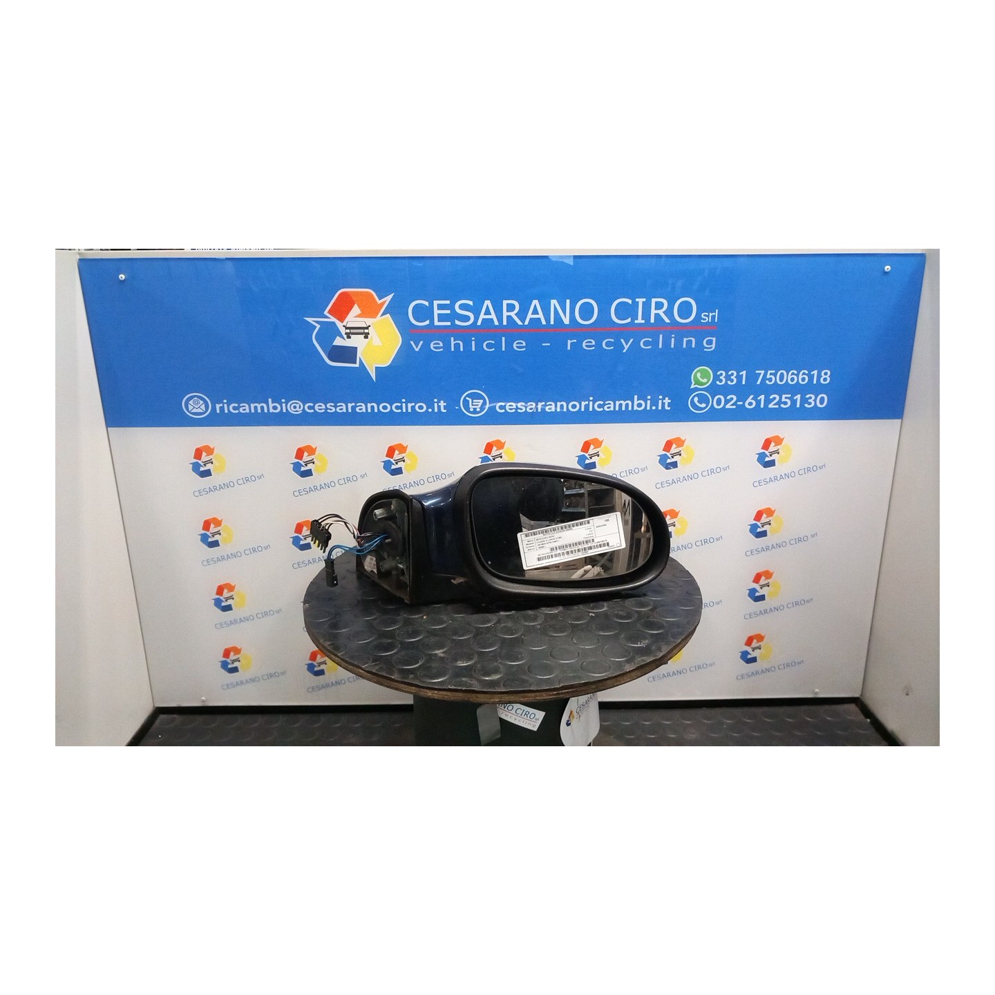 RETROVISORE EST. TERMICO REGOLAZ. ELETTR. DX. 005 MERCEDES-BENZ CLASSE A LUNGA (V168) (03/01-0 166960 A1688100276