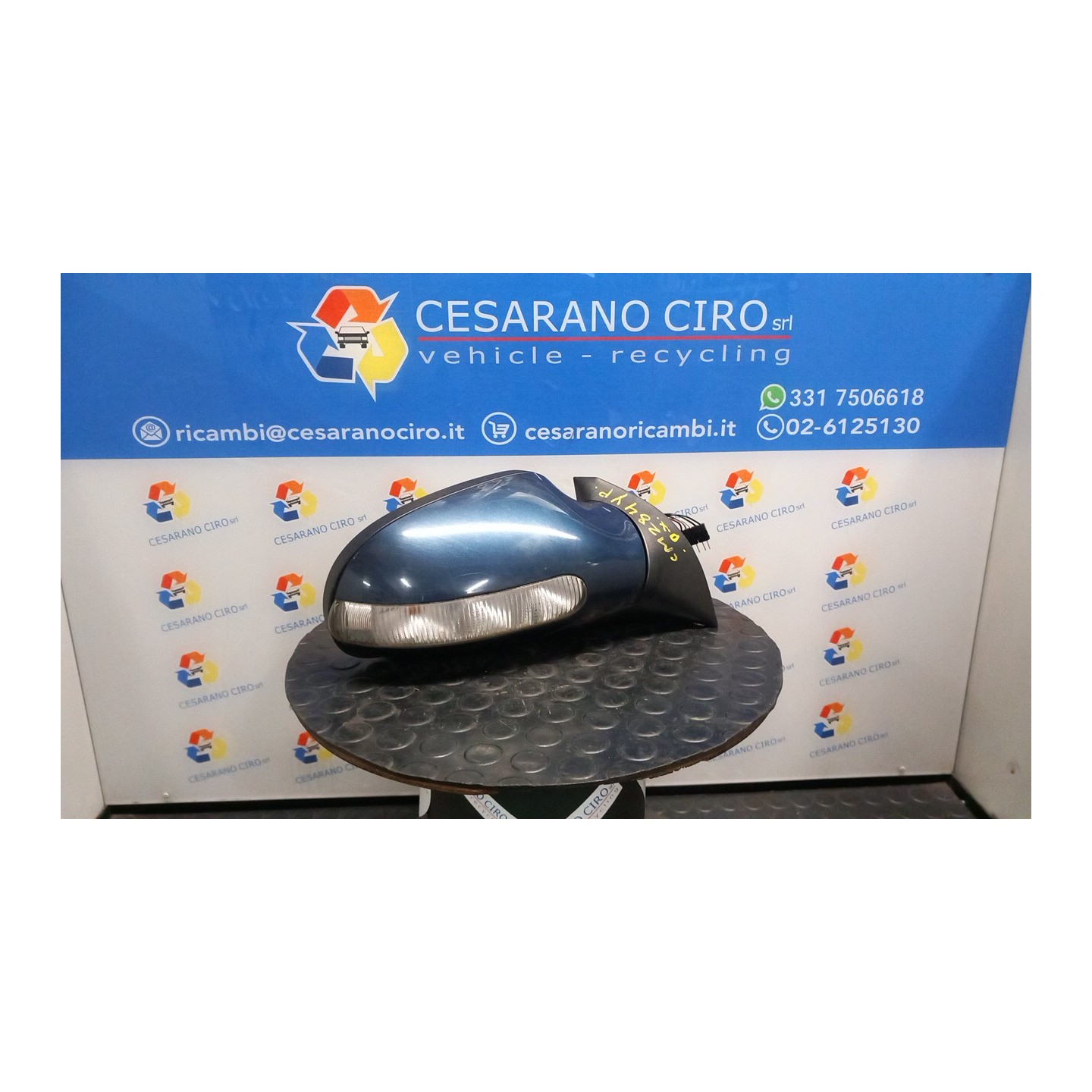 RETROVISORE EST. TERMICO REGOLAZ. ELETTR. DX. 005 MERCEDES-BENZ CLASSE A LUNGA (V168) (03/01-0 166960 A1688100276