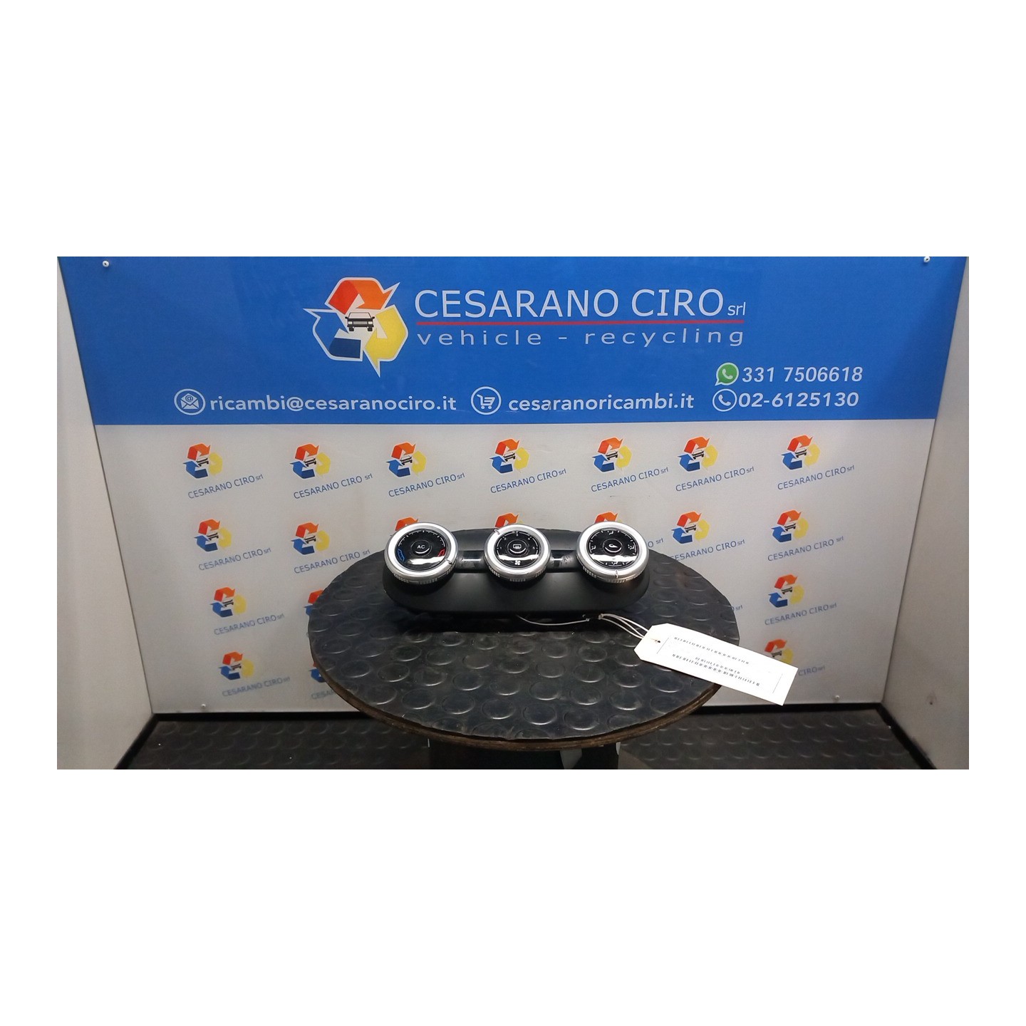 BLOCCO COMANDO CLIMATIZZAZIONE CLIMA1 014 ALFA ROMEO GIULIETTA (X7) (03/10-10/13) 940B1000 156100041