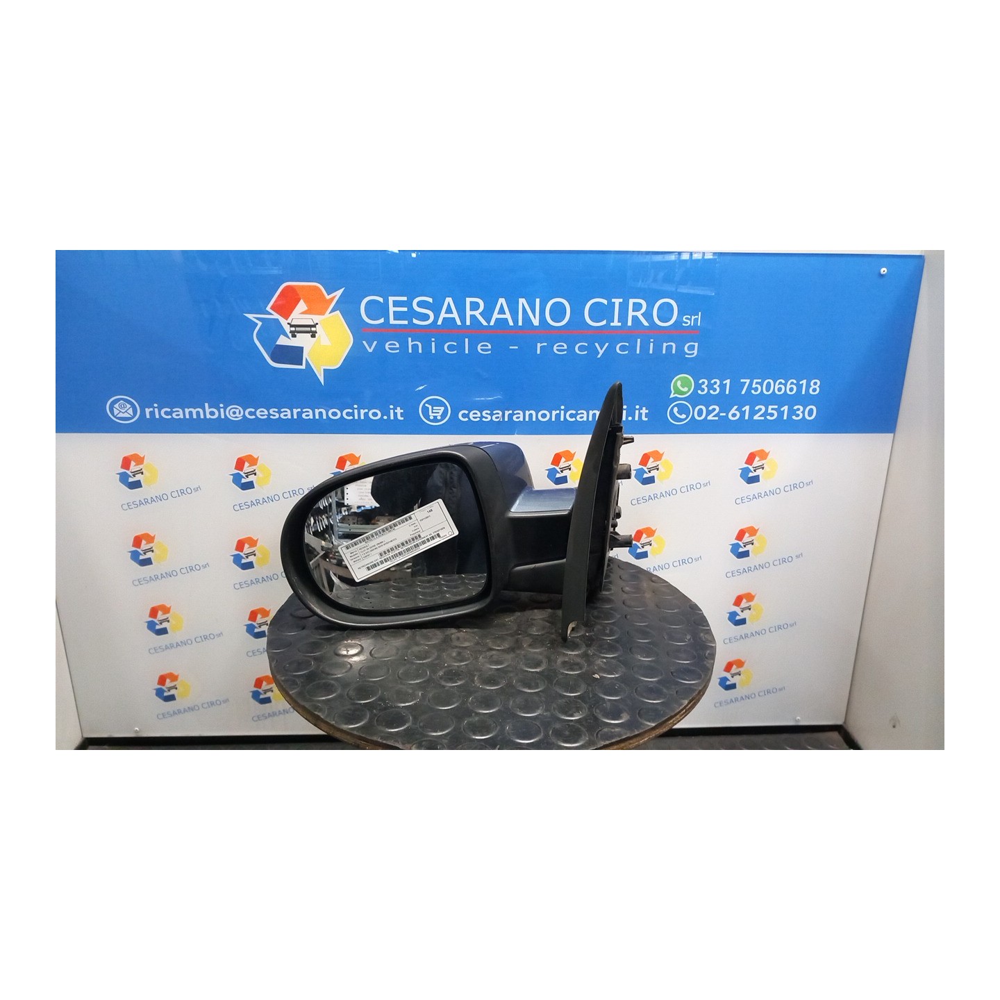 RETROVISORE EST. REGOLAZ. ELETTR. RETROVISORI ESTERNI 01 SX. 140 RENAULT CLIO 3A SERIE (05/09-) K9K67 7701071870