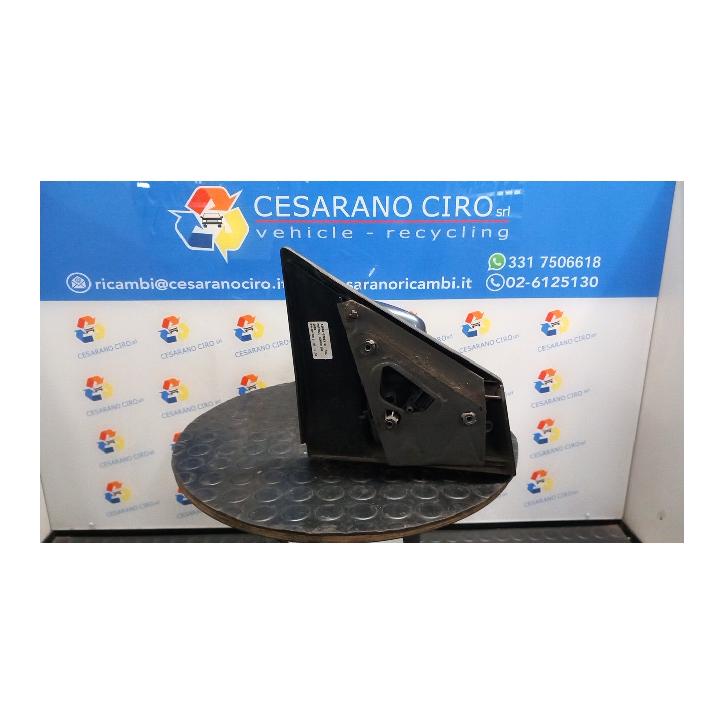 RETROVISORE EST. REGOLAZ. ELETTR. RETROVISORI ESTERNI 01 SX. 140 RENAULT CLIO 3A SERIE (05/09-) K9K67 7701071870