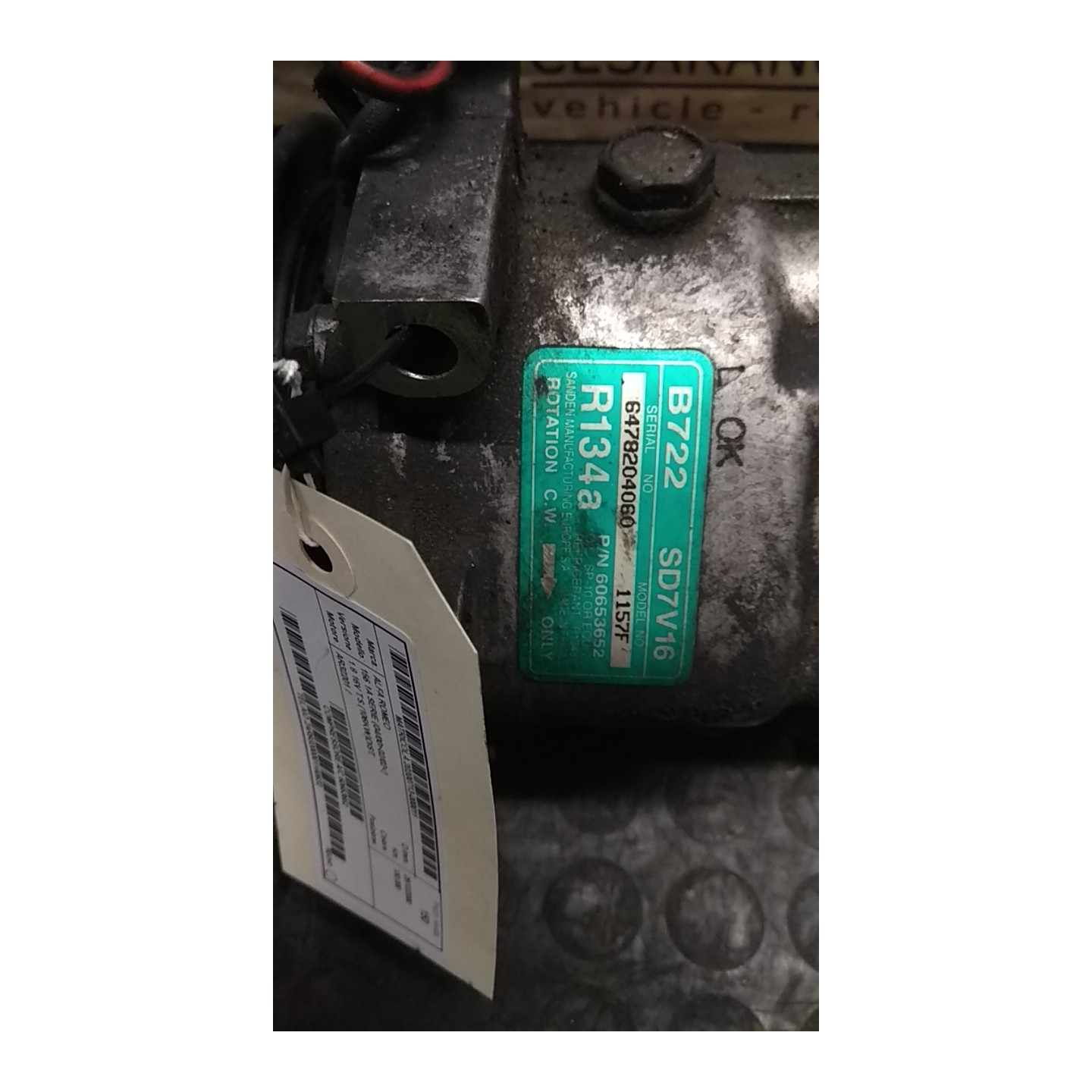 COMPRESSORE A/C 011 ALFA ROMEO 156 1A SERIE (04/00-02/02) AR32201 60653652