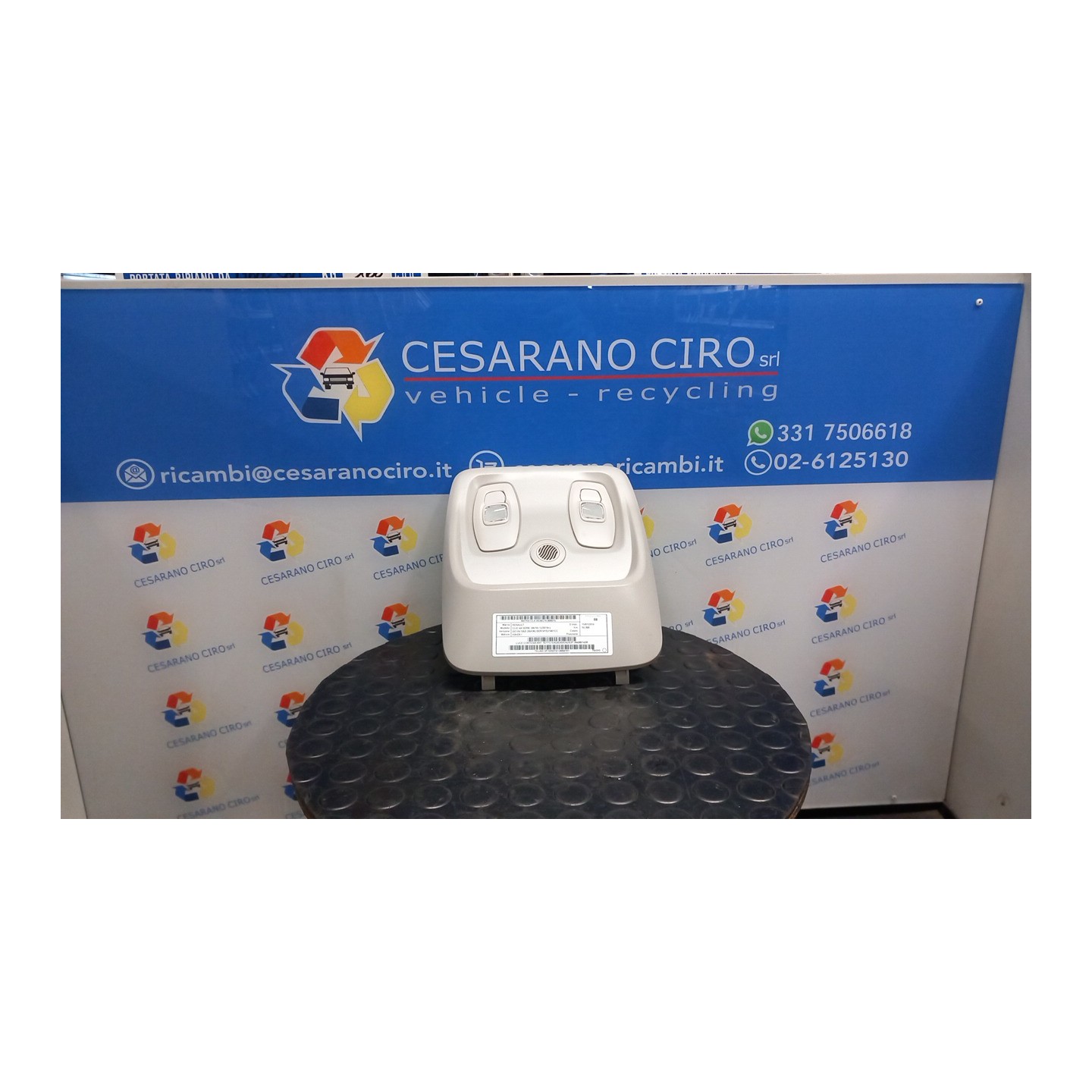 LUCE CORTESIA ANT. TETTO EAG/EAS/EA2/E3T 015 RENAULT CLIO 4A SERIE (06/16-12/2019) K9KE6 264305143R