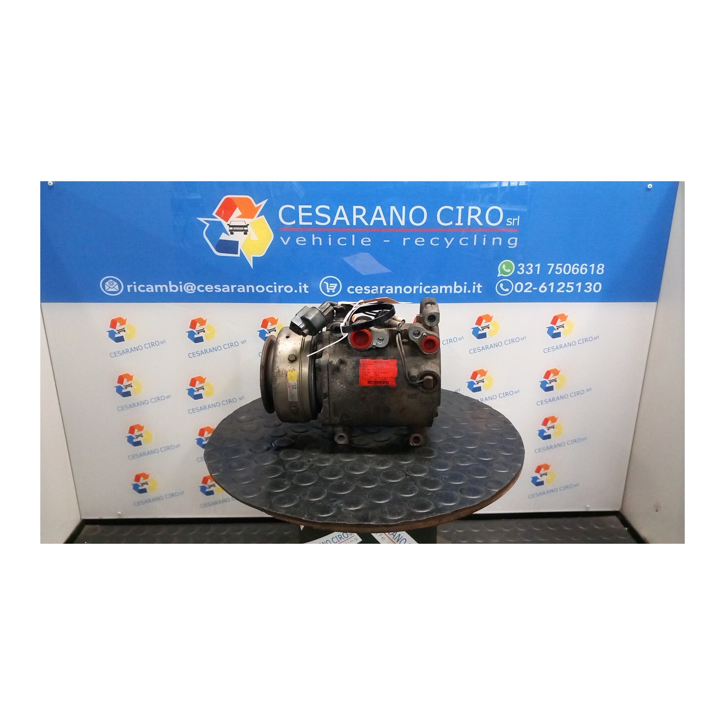 COMPRESSORE A/C 041 MITSUBISHI PAJERO SPORT (09/01-09/04) 4D56 MR315442