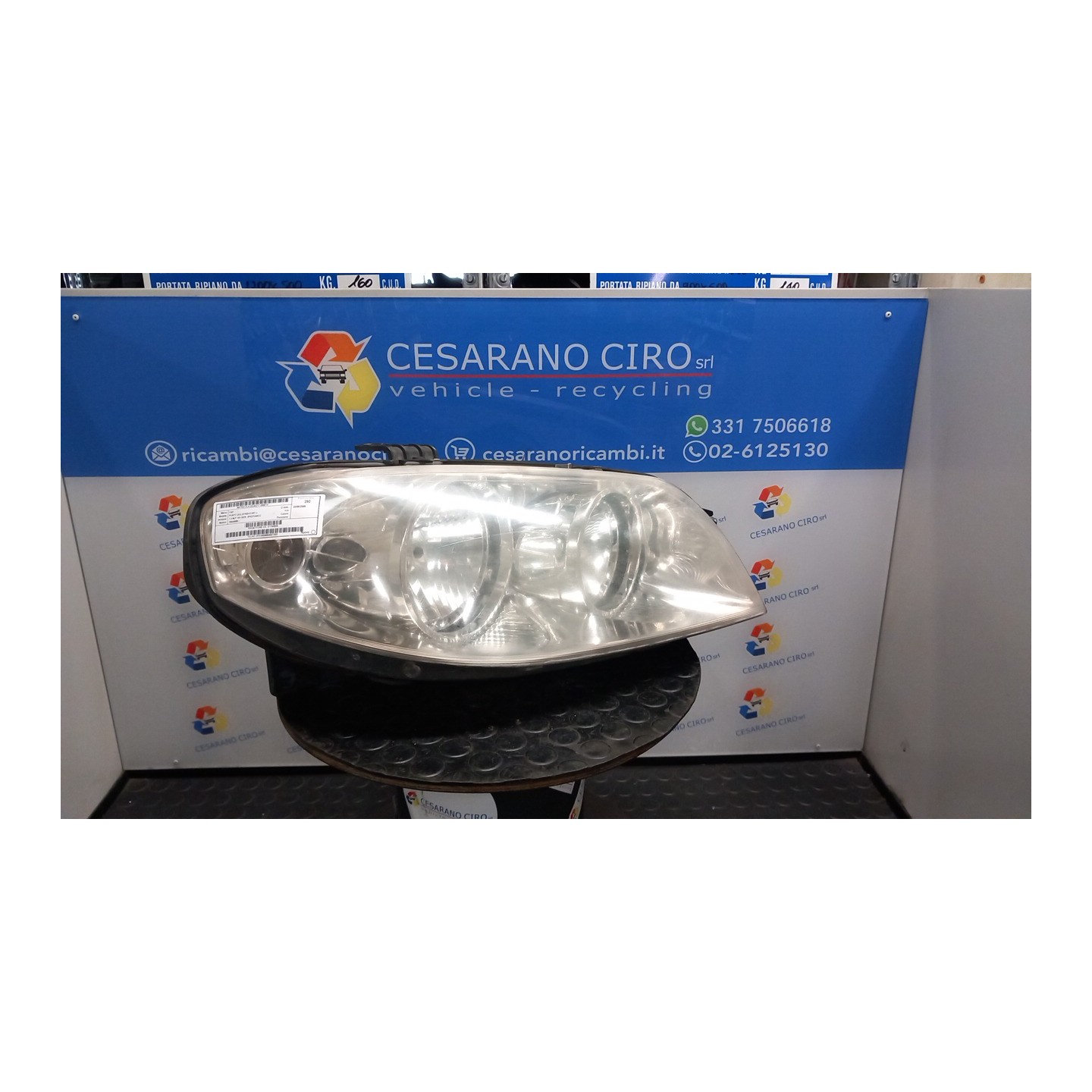 PROIETTORE DX. 013 FIAT PUNTO (2U) (07/03-01/07) 188A9000 51760025