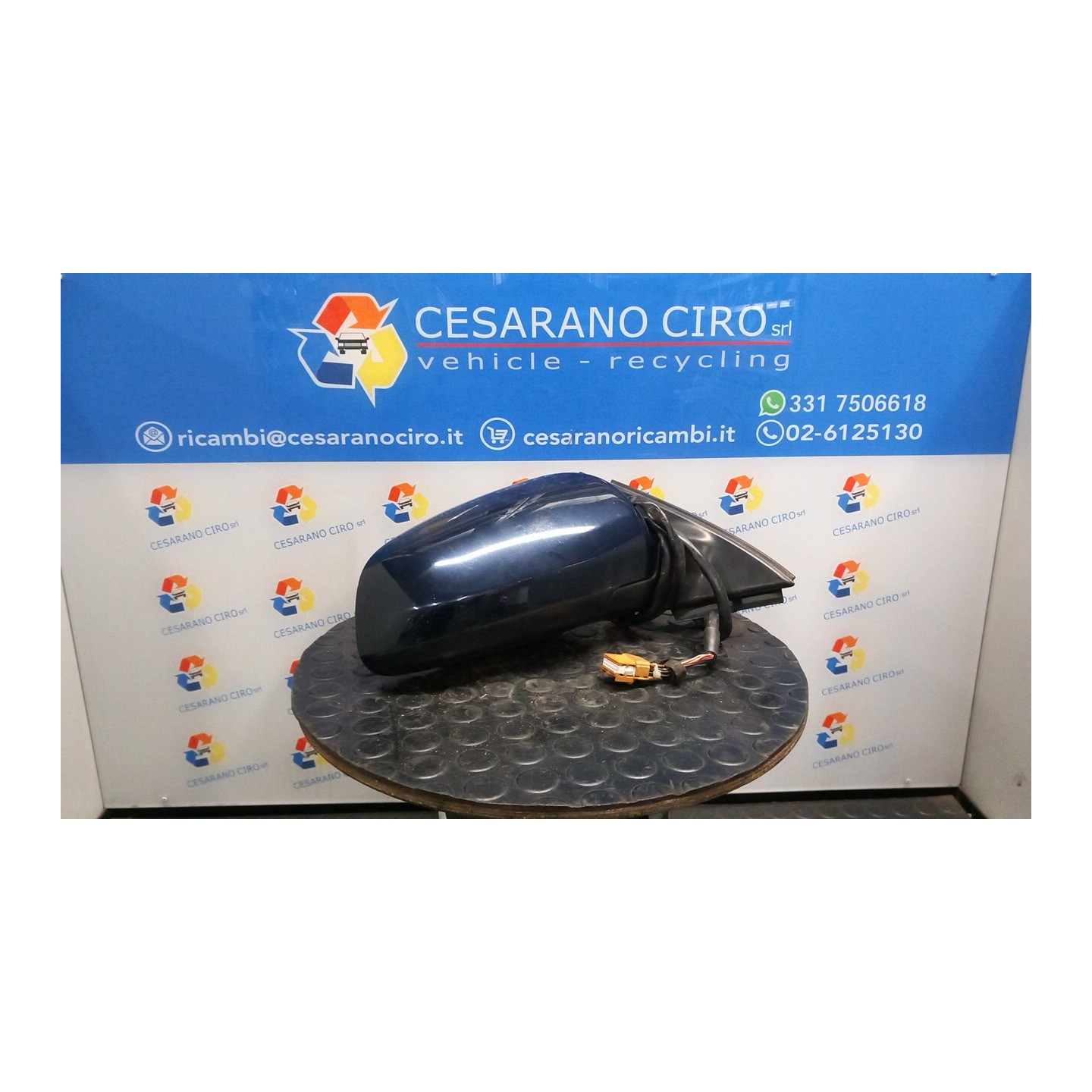 RETROVISORE EST. REGOLAZ. ELETTR. TERMICO RIPIEGHEVOLE DX. 060 AUDI A4 (8E) (11/00-11/04) AWA 8E1858532AC01C