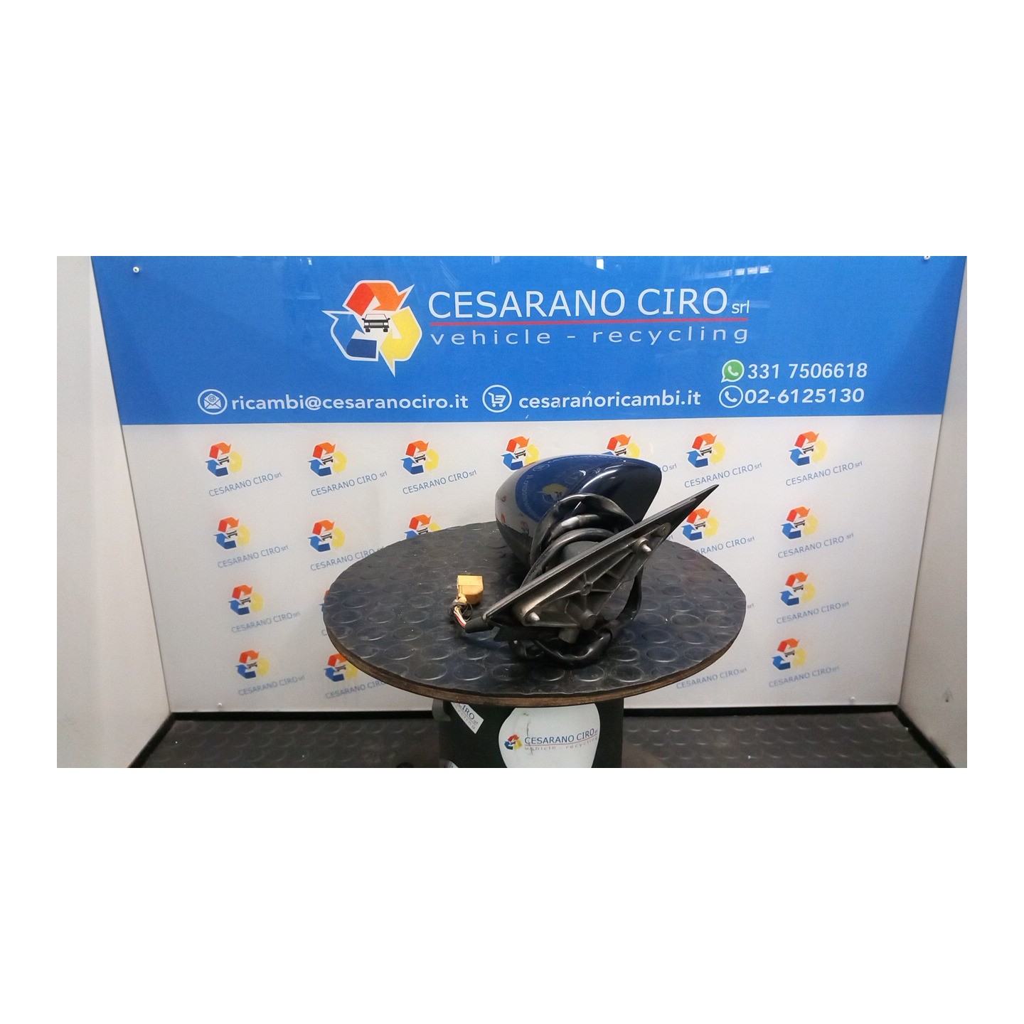 RETROVISORE EST. REGOLAZ. ELETTR. TERMICO RIPIEGHEVOLE DX. 060 AUDI A4 (8E) (11/00-11/04) AWA 8E1858532AC01C