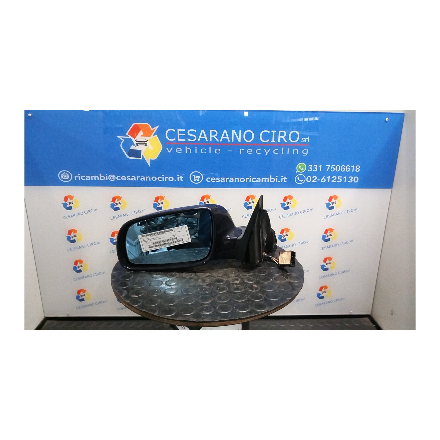 RETROVISORE EST. REGOLAZ. ELETTR. 04-97-06-99 SX. 061 AUDI A6 (4B) (09/97-12/01) AEB 4B1858531G3FZ