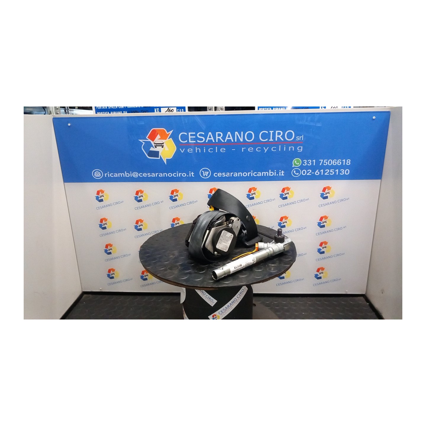 CINTURA DI SICUREZZA ANT. SX. 011 ALFA ROMEO MITO (X6) (06/08-06/11) 955A1000 156080878