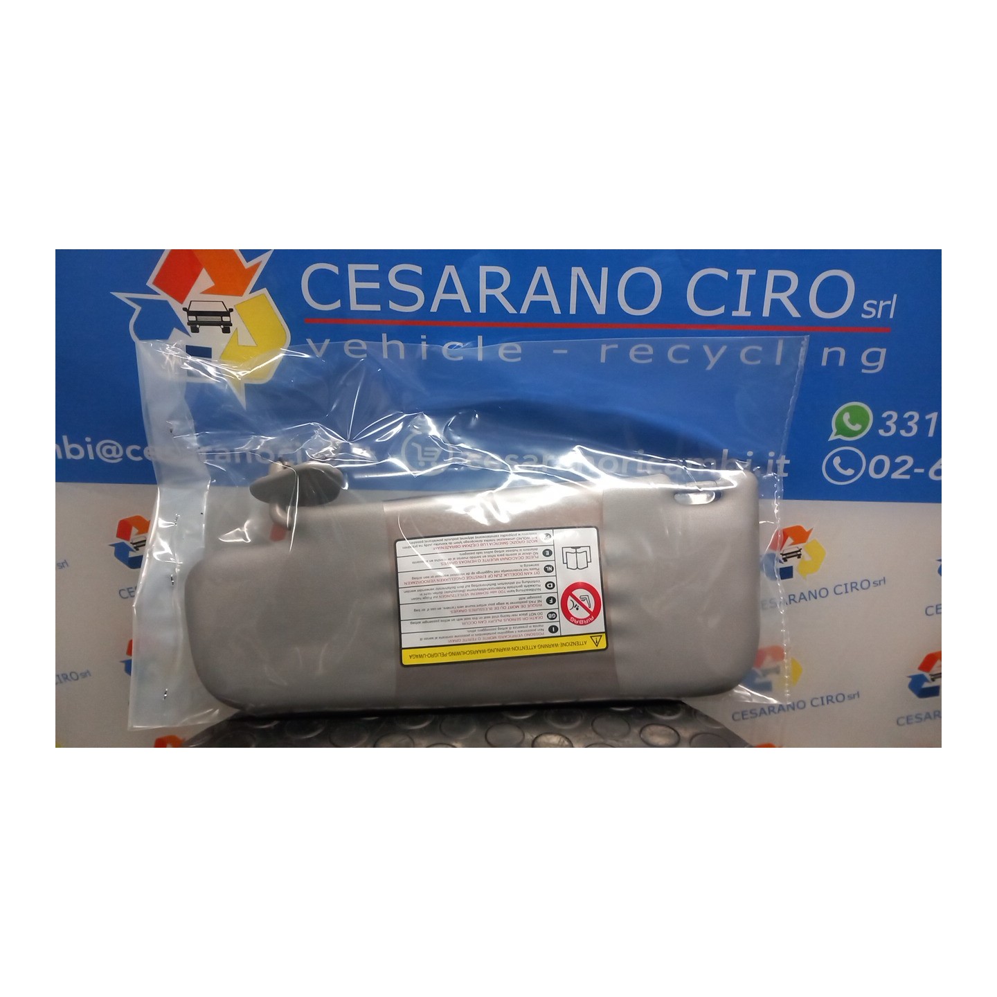 ALETTA PARASOLE PARABREZZA P/AMB.INT.SPEC.1/TARG.LING.Z.1 DX. 025 ALFA ROMEO GIULIETTA (X7) (03/10-10/13) 940B1000 156104703