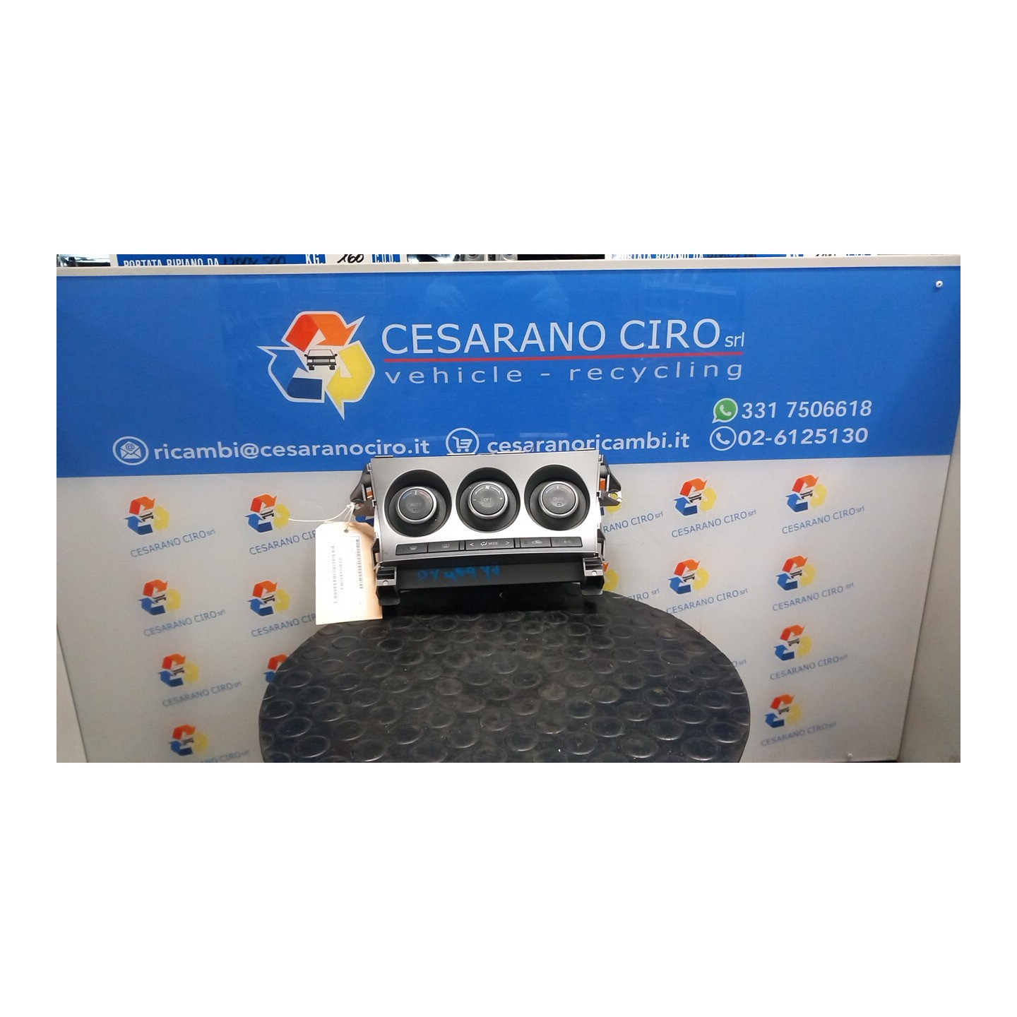 BLOCCO COMANDO CLIMATIZZAZIONE C/PARABREZZA RISCALDATO 037 MAZDA MAZDA 3 (03/09-) Y6 BBP561190P