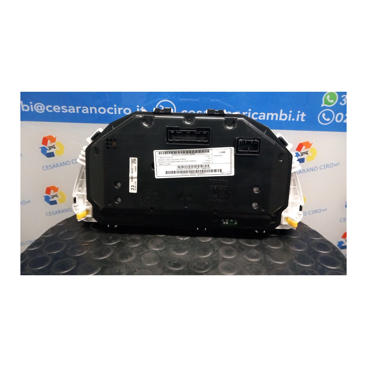 QUADRO STRUMENTI COMPL. 092 TOYOTA RAV 4 4A SERIE HYBRID (09/15-1 2AR 8380042U30