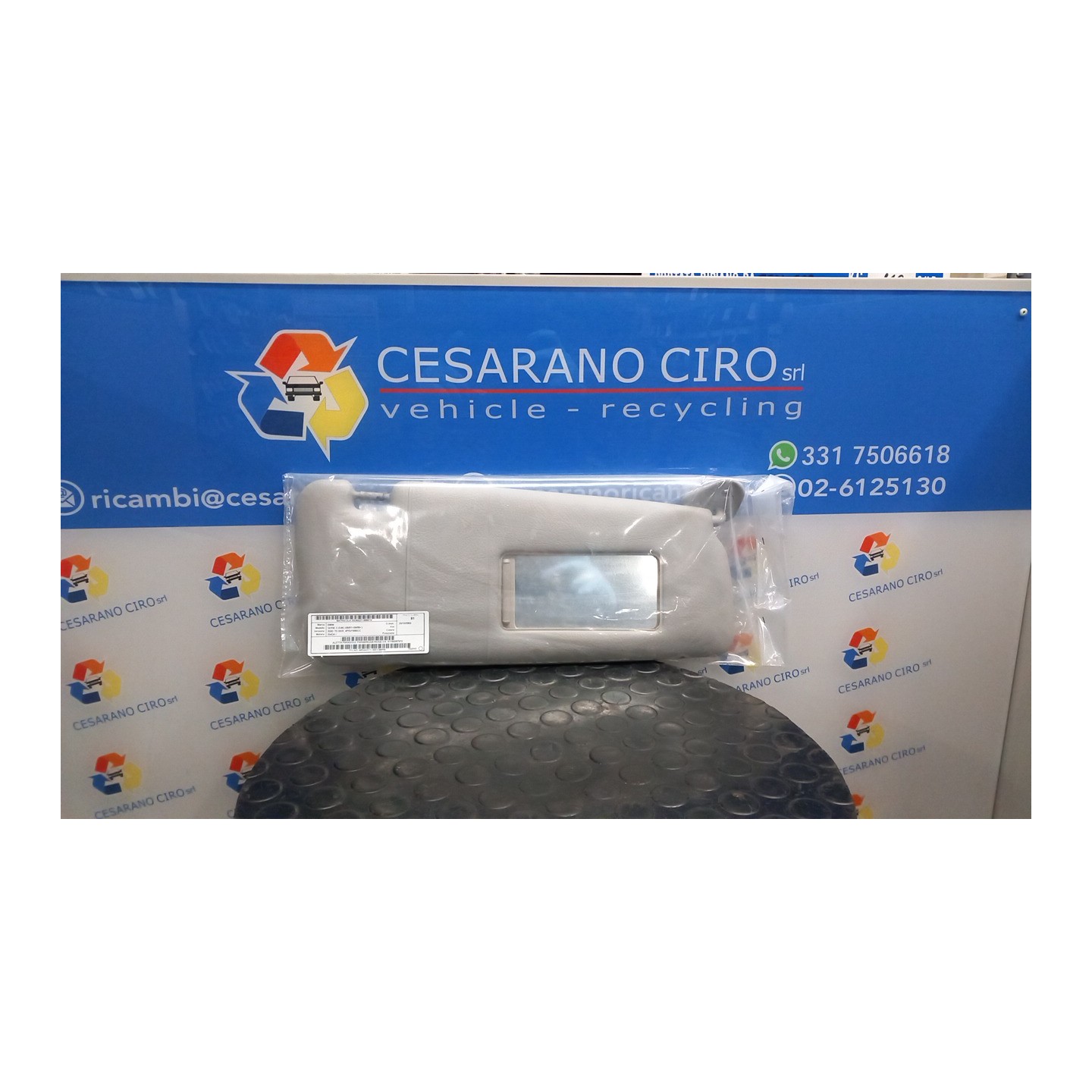 ALETTA PARASOLE PARABREZZA BEIGE DX. 019 BMW SERIE 3 (E46) (09/01-09/05) 204D4 51168267912