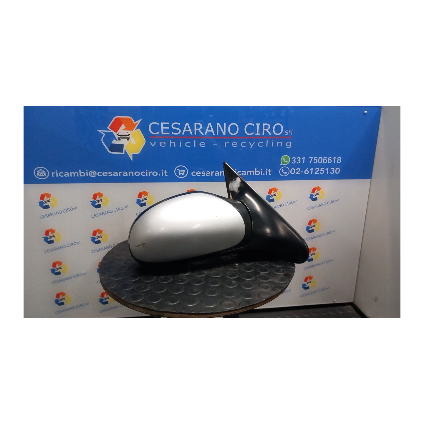 RETROVISORE EST. REGOLAZ. ELETTR. NERO OPR 09638 RIB.MAN. DX. 003 PEUGEOT 406 (04/99-05/04) RHZ 8149T1