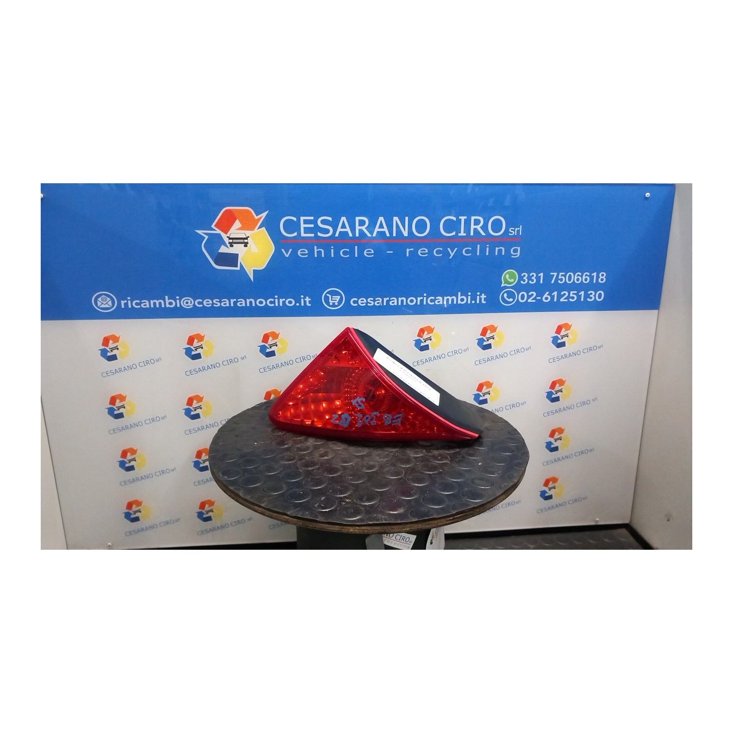 FANALE POST. PARTE INT. SX. 025 PEUGEOT 3008 (04/09-10/13) 9HZ 6350HE