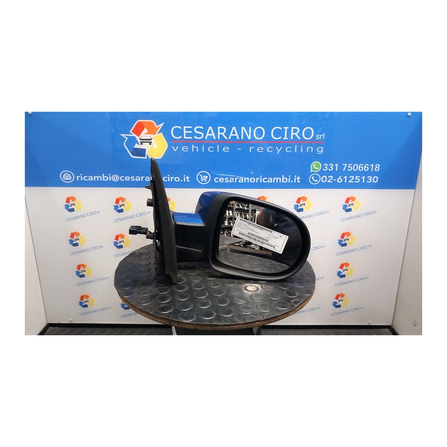 RETROVISORE EST. REGOLAZ. ELETTR. RETROVISORI ESTERNI 01 DX. 091 RENAULT CLIO 3A SERIE (05/09-) D4FL7 7701071864