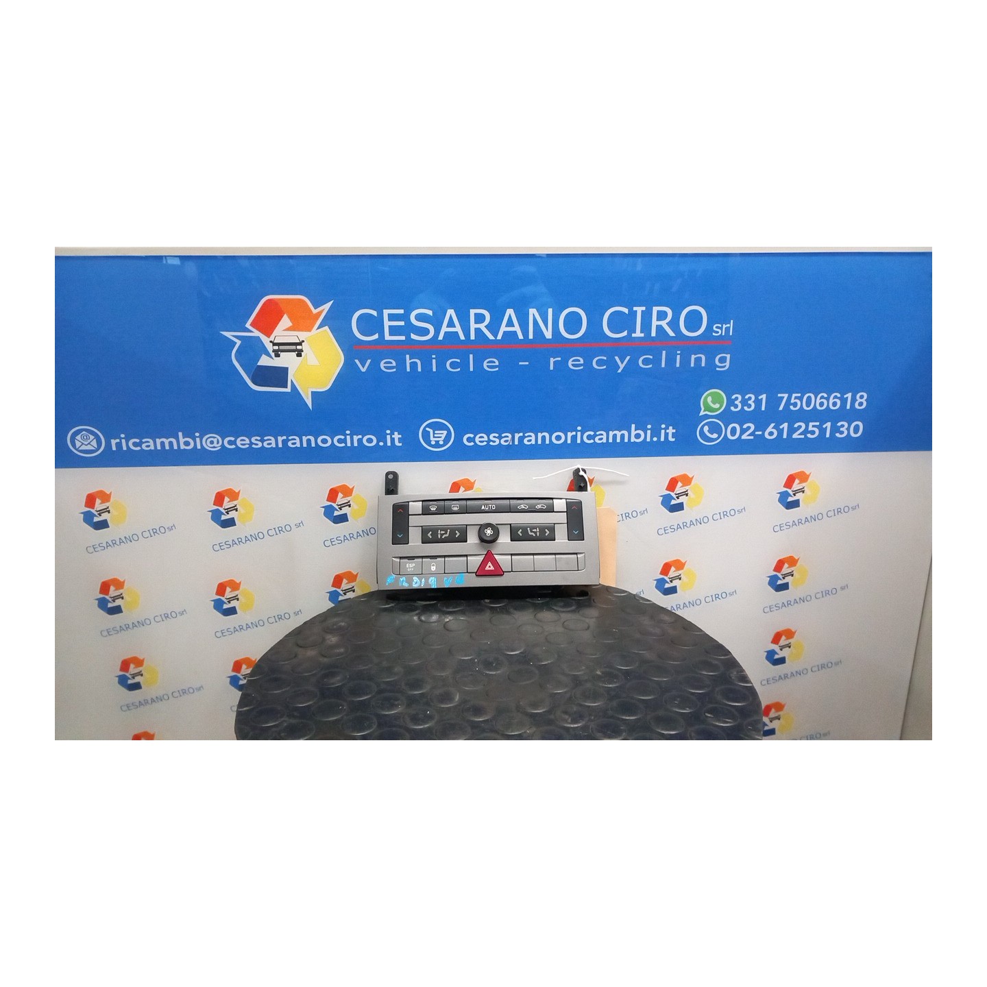 BLOCCO COMANDO CLIMATIZZAZIONE DA TELECODIFICARE 039 CITROEN C5 (09/04-02/08) 6FY 6451VE