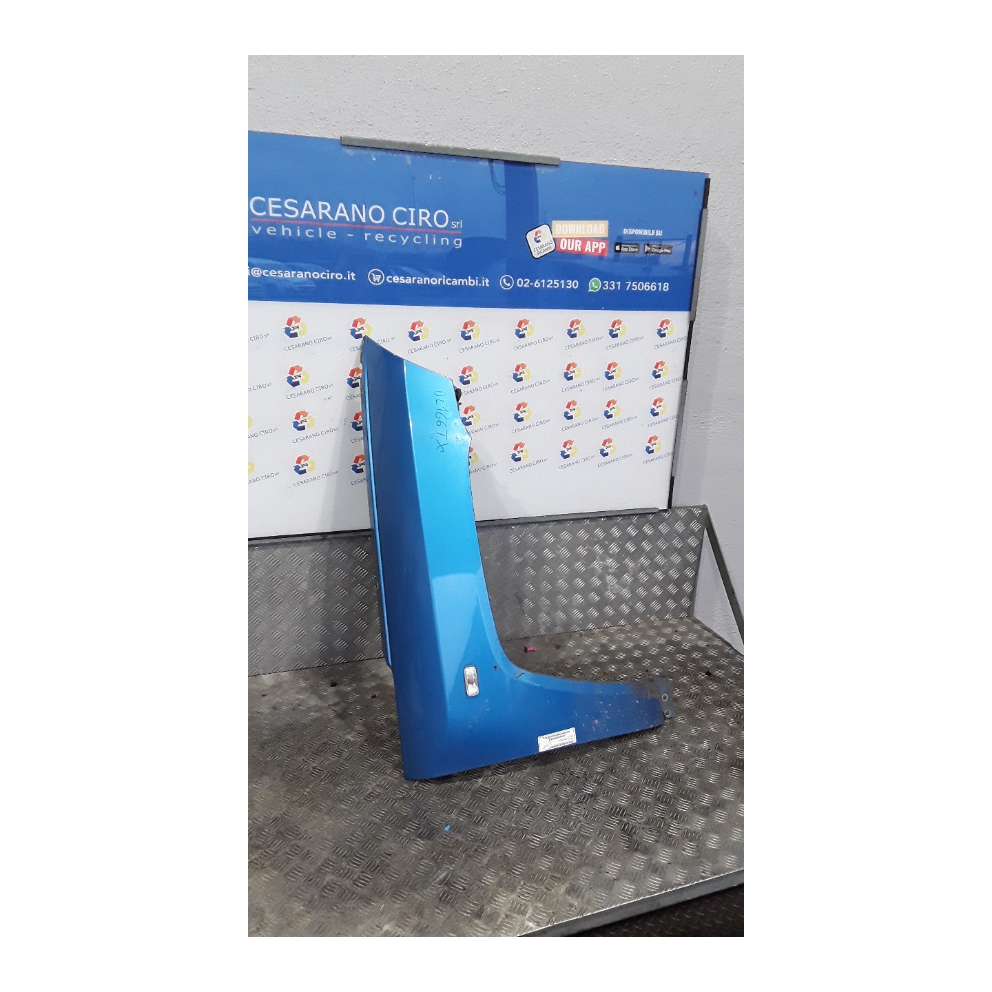 PARAFANGO ANT. C/SUPPORTO ANT DX. 167 JEEP COMPASS (MK) (11/06-06/10) BWD K05115662AC