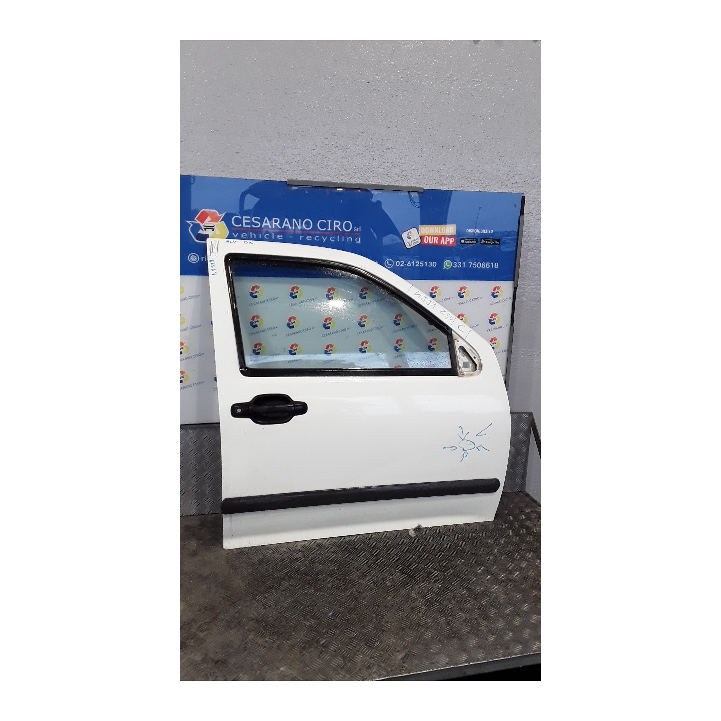 PORTA ANT. C/SEDE MODANATURA DX. 128 ISUZU D-MAX (06/03-12/12) 4JJ1 8973659810