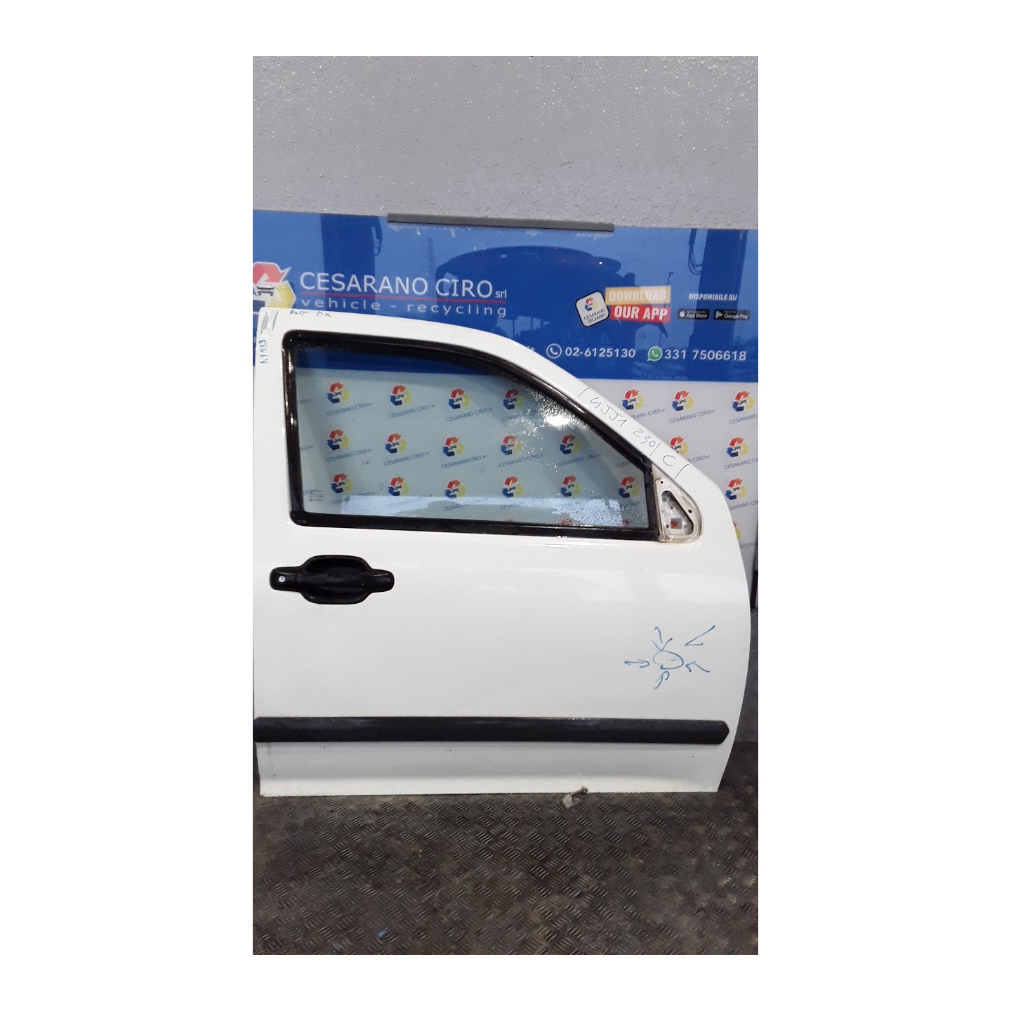 PORTA ANT. C/SEDE MODANATURA DX. 128 ISUZU D-MAX (06/03-12/12) 4JJ1 8973659810
