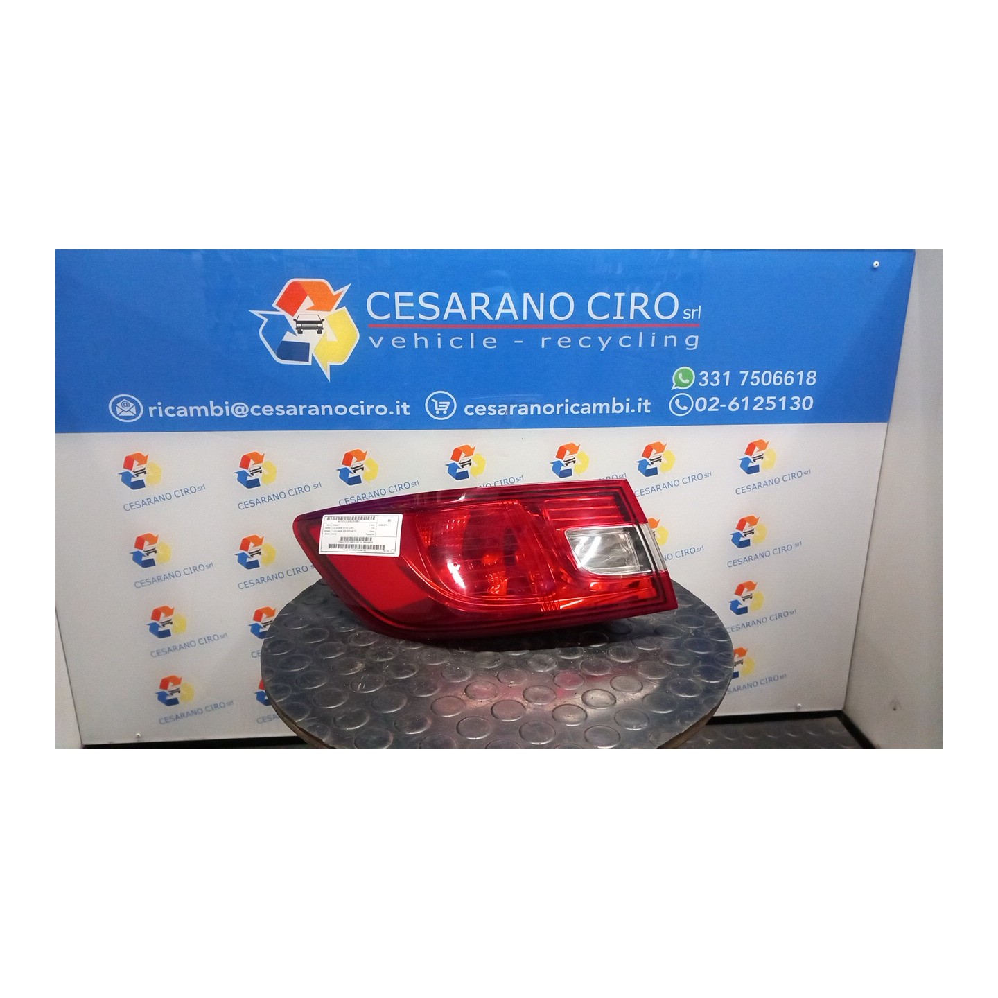 FANALE POST. PARTE EST. SX. 021 RENAULT CLIO 4A SERIE (07/12-12/16) K9KC6 265554091R