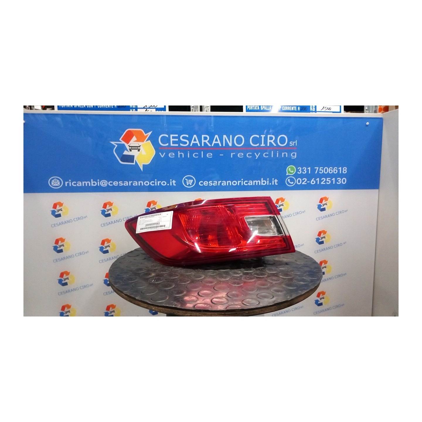 FANALE POST. PARTE EST. SX. 021 RENAULT CLIO 4A SERIE (07/12-12/16) K9KC6 265554091R
