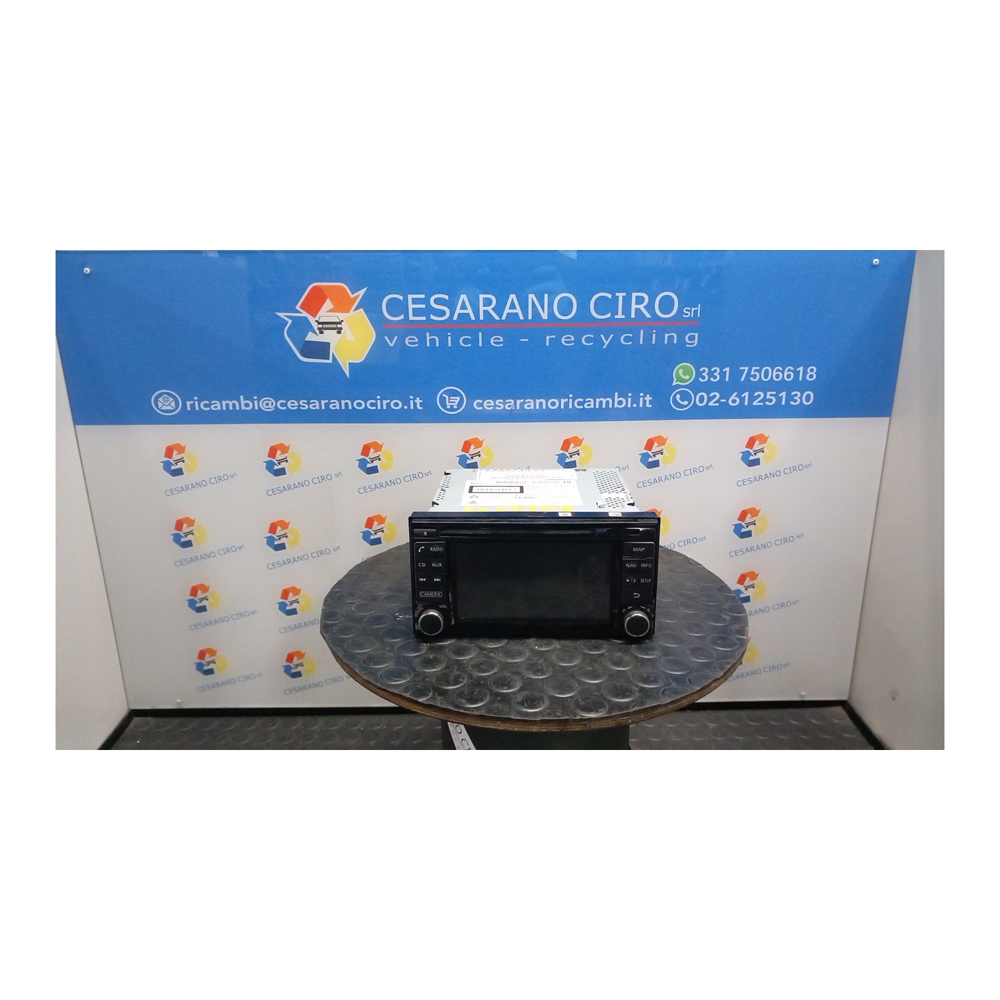 AUTORADIO C/NAVIGAZ-TELECAM.ACENTA/TEKNA 120 NISSAN JUKE (F15E) (10/10-12/18) K9K 25915BV80A