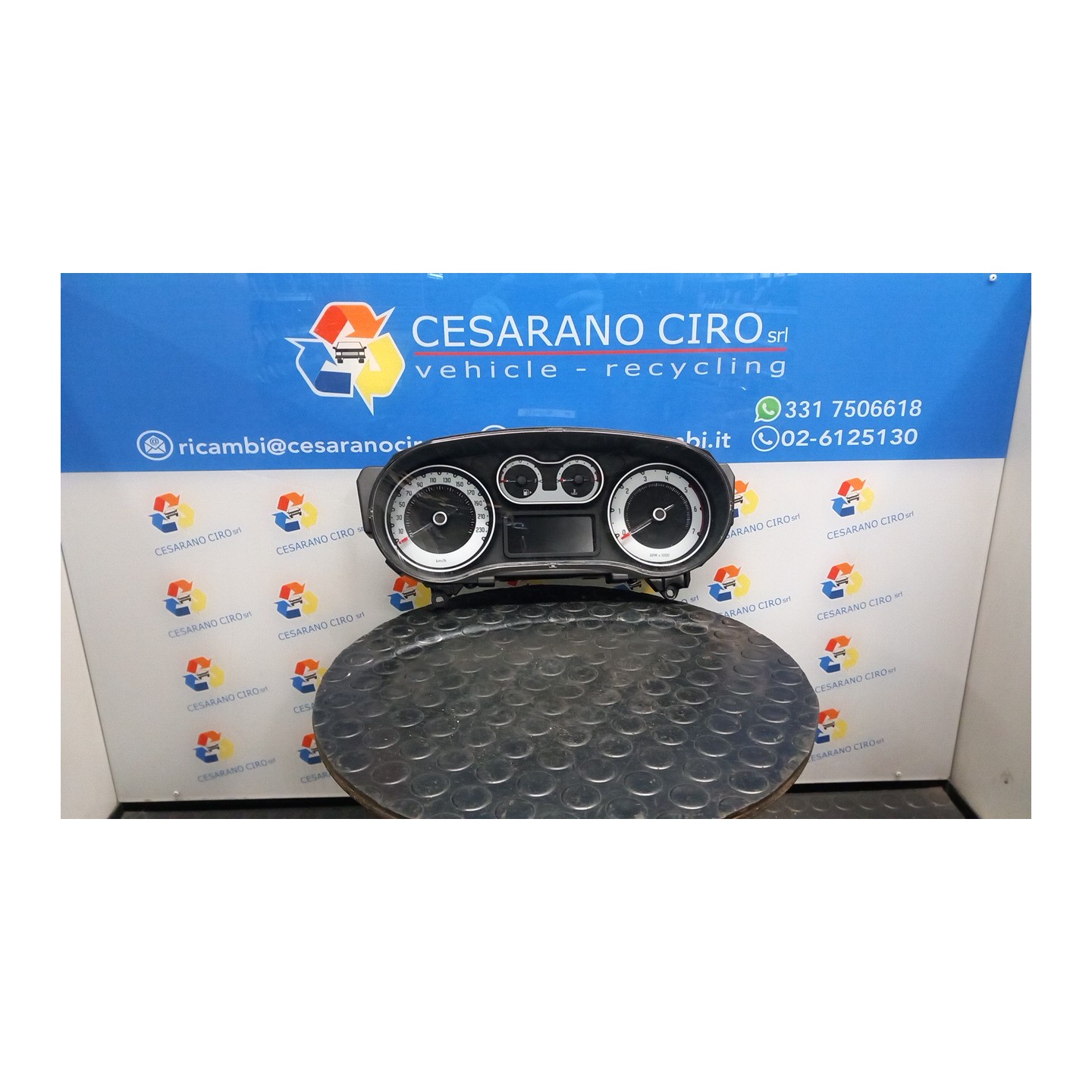 QUADRO STRUMENTI COMPL. C/DISPLAY 102 FIAT 500L (73) (07/12-) 199B4000 51975135