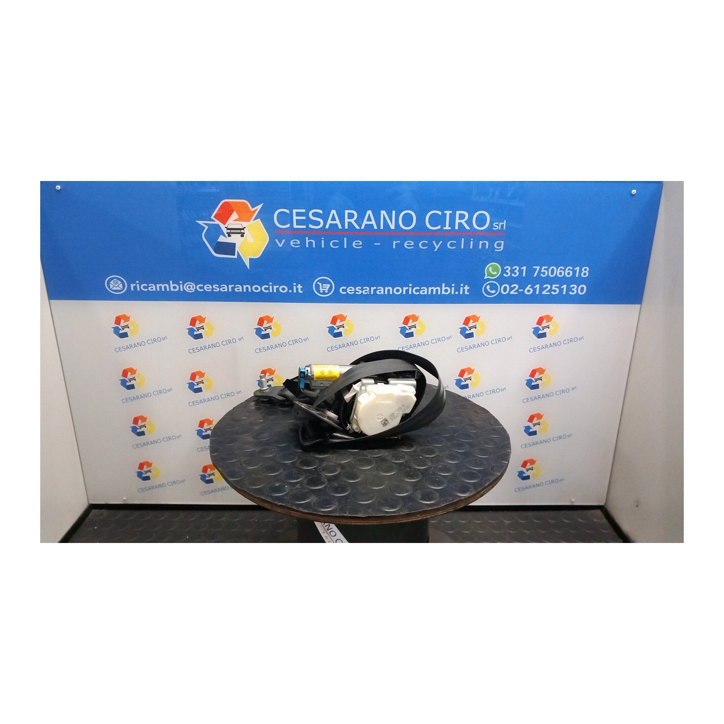 CINTURA DI SICUREZZA ANT. DX. 142 CITROEN C3 2A SERIE (A51) (09/09-06/13 HFV 96771568XX