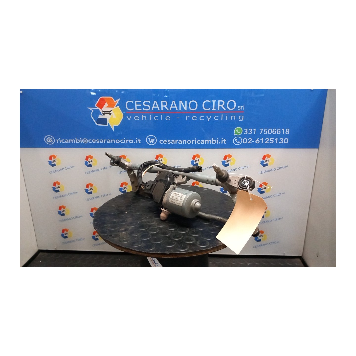 MECCANISMO TERGIPARABREZZA CON MOTORINO 164 FIAT PANDA (33) (12/11-04/17) 169A4000 52024852
