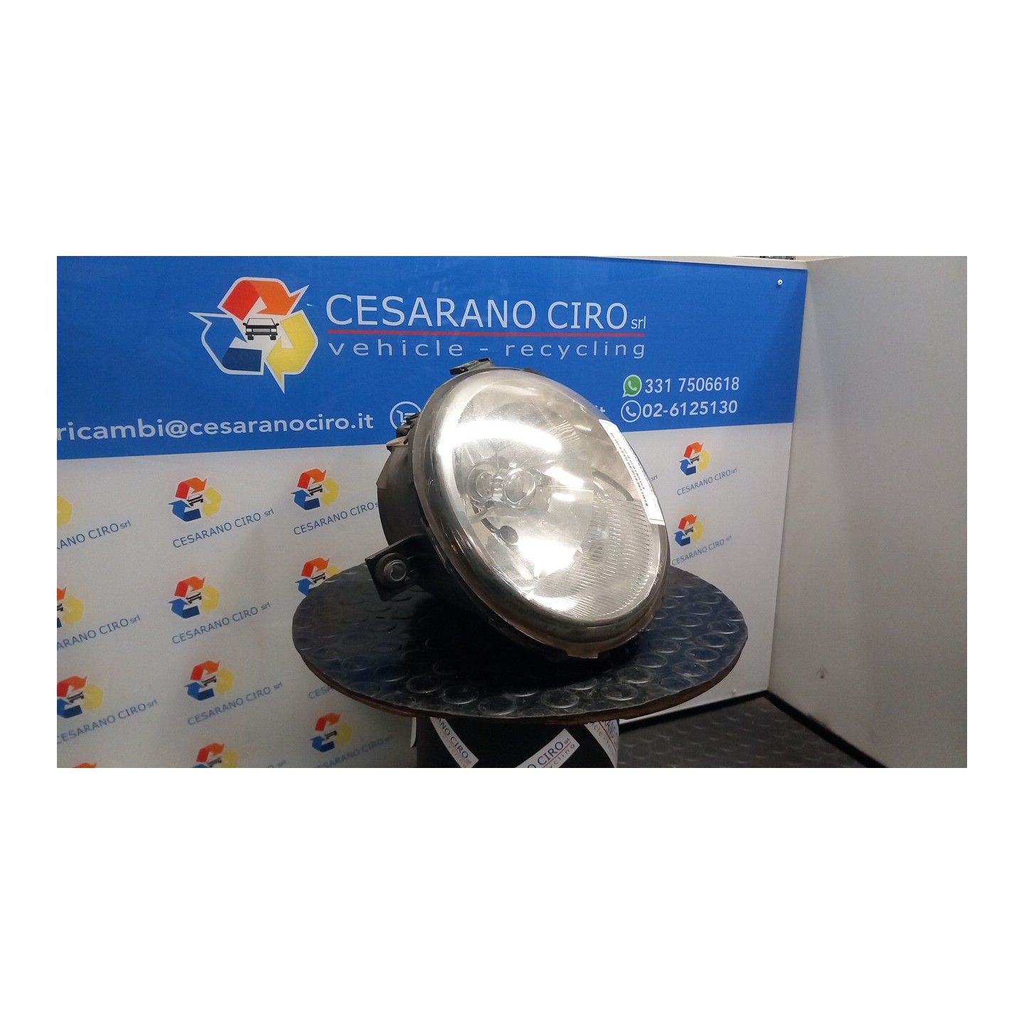 PROIETTORE CON REGOLATORE ALTEZZA SX. 056 VOLKSWAGEN LUPO (6X) (09/98-05/05) BBY 6X1941751J