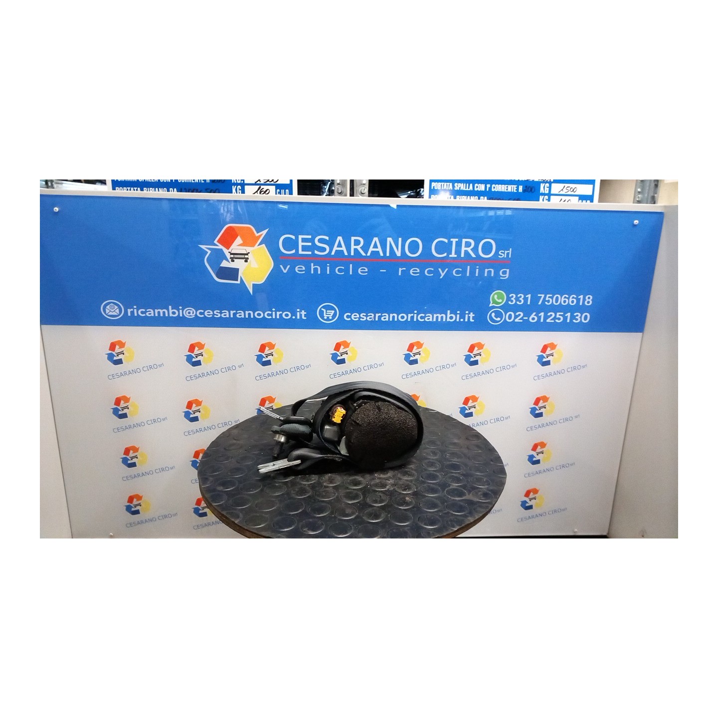 CINTURA DI SICUREZZA ANT. DX. 097 ALFA ROMEO MITO (X6) (06/08-06/11) 198A4000 156080878