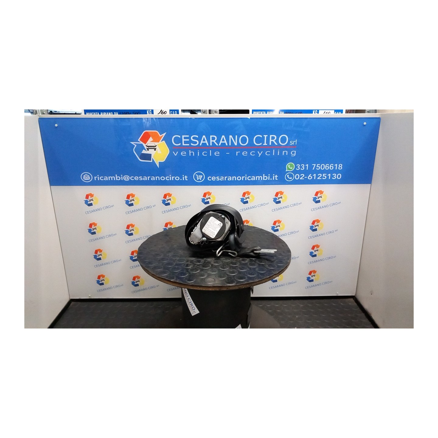 CINTURA DI SICUREZZA ANT. SX. 098 ALFA ROMEO MITO (X6) (06/08-06/11) 198A4000 156080878