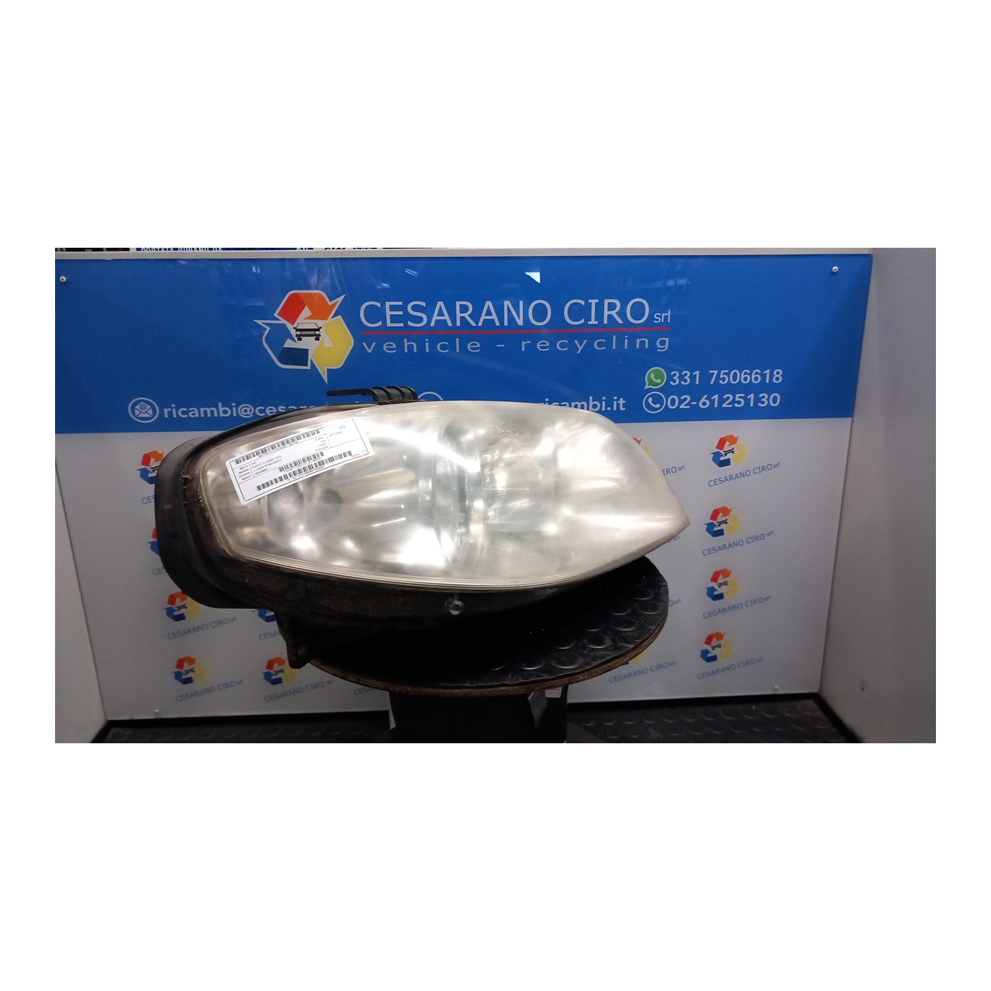 PROIETTORE DX. 104 FIAT PUNTO CLASSIC (2U) (01/07-12/1 188A4000 51760025