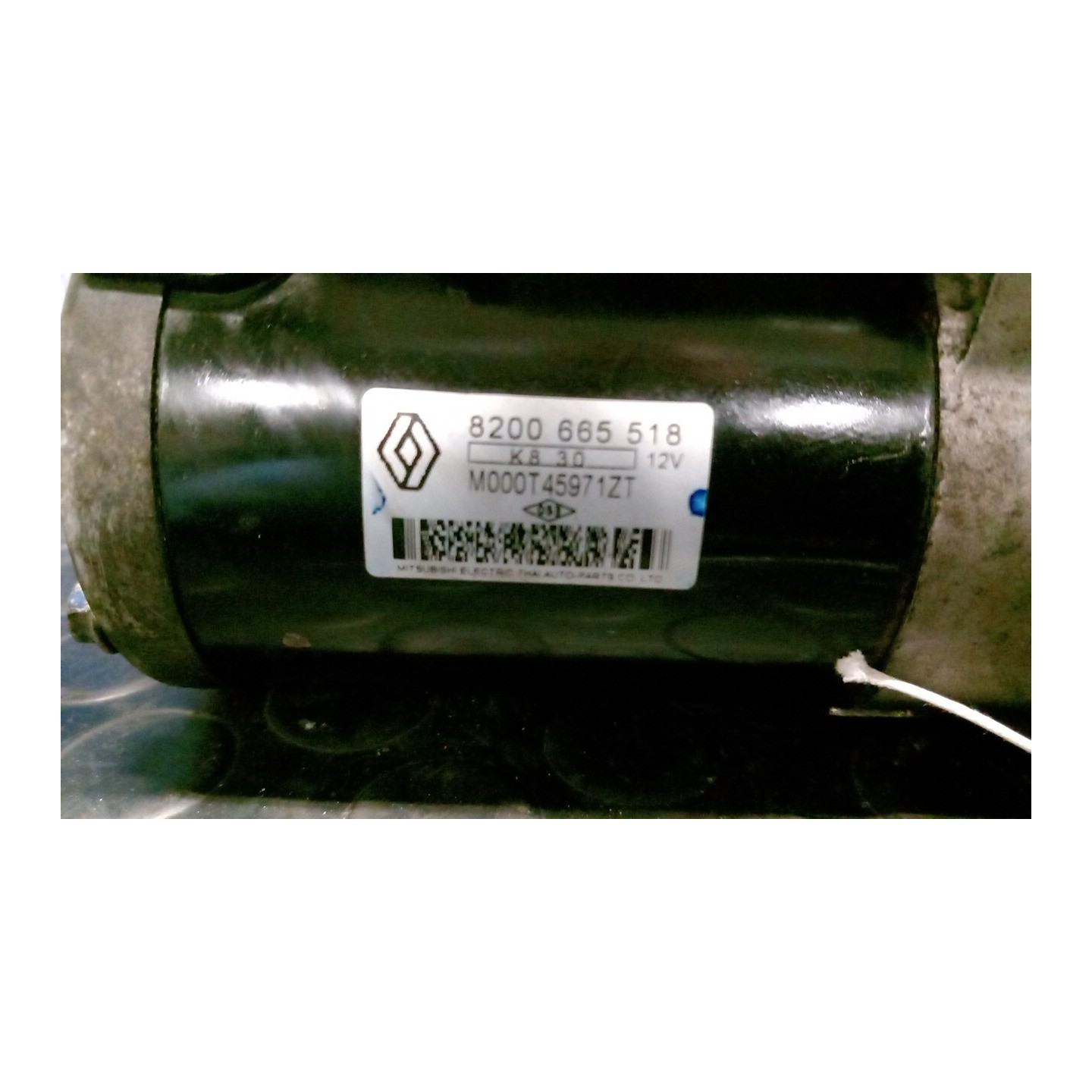 MOTORINO AVVIAMENTO MITSUBISHI PUNZONATURA. = MOOO 054 RENAULT MEGANE 3A SERIE (10/08-) K4MR8 8200665518