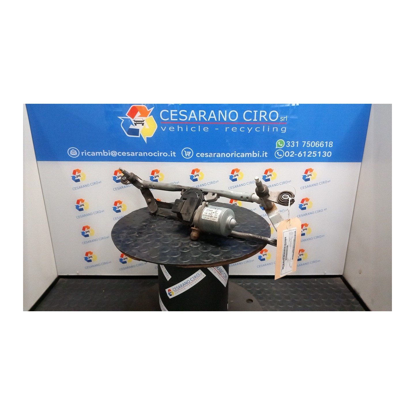 MECCANISMO TERGIPARABREZZA CON MOTORINO 006 FIAT PANDA (33) (12/11-04/17) 169A4000 52024852
