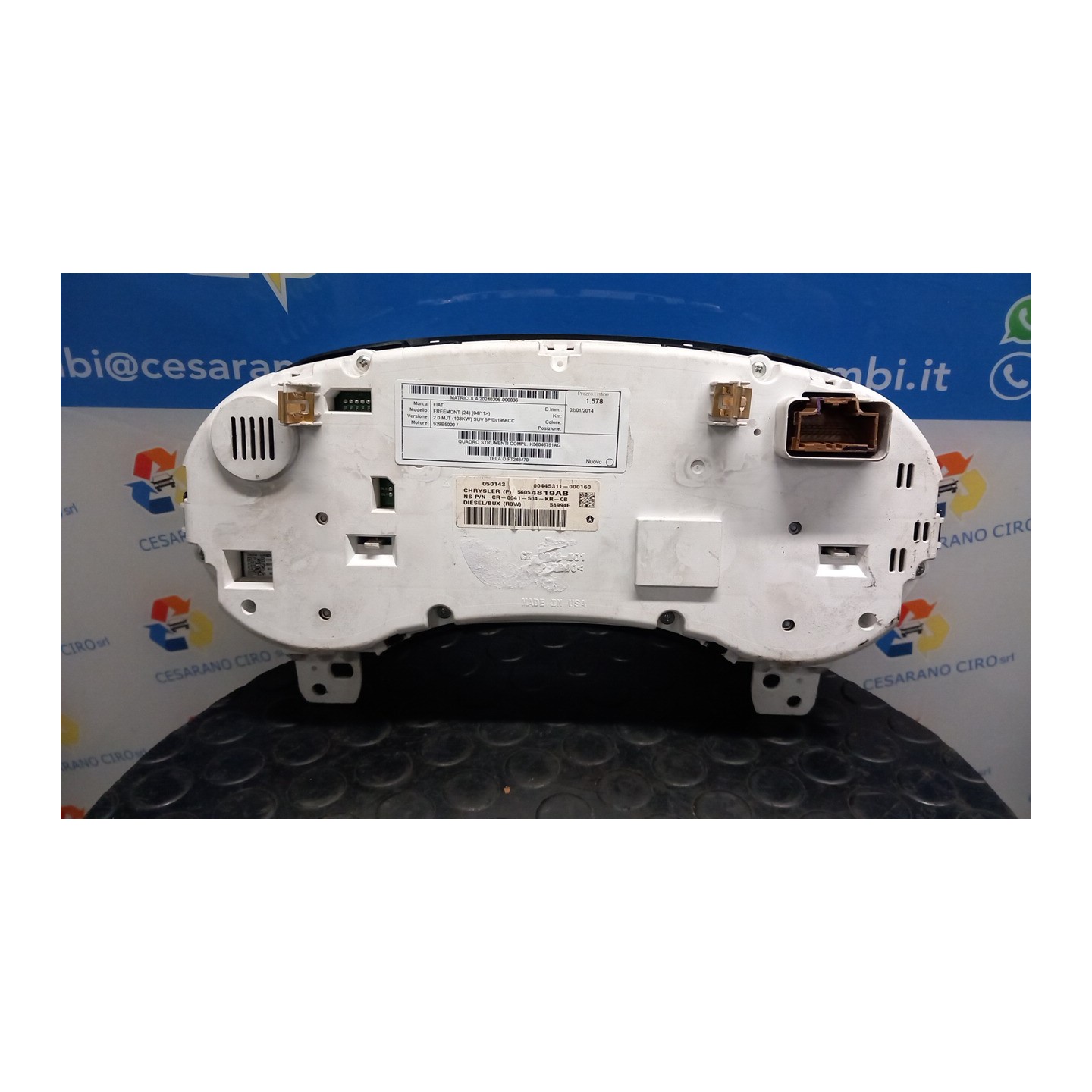 QUADRO STRUMENTI COMPL. 036 FIAT FREEMONT (24) (04/11-) 939B5000 K56046751AG