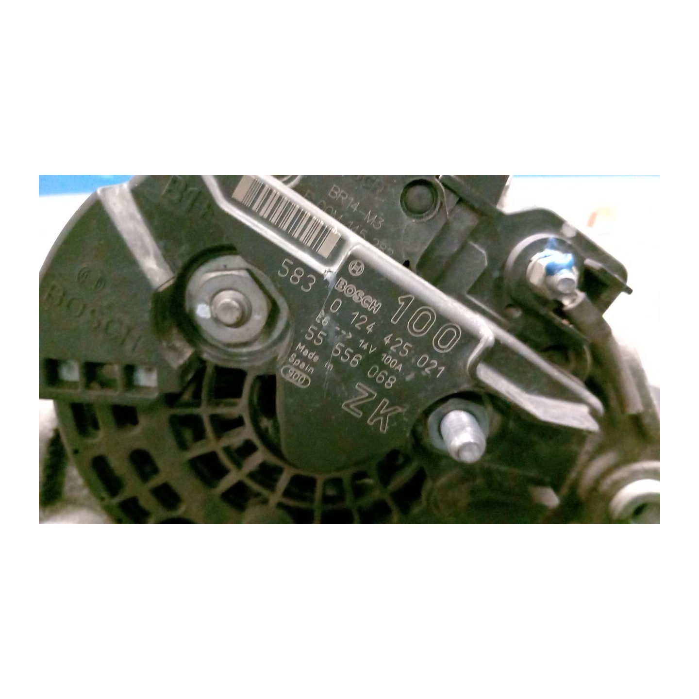 ALTERNATORE 12V.100AMP ROTAZ. 046 OPEL ASTRA (A04) (01/04-03/11) Z16XER 93190146