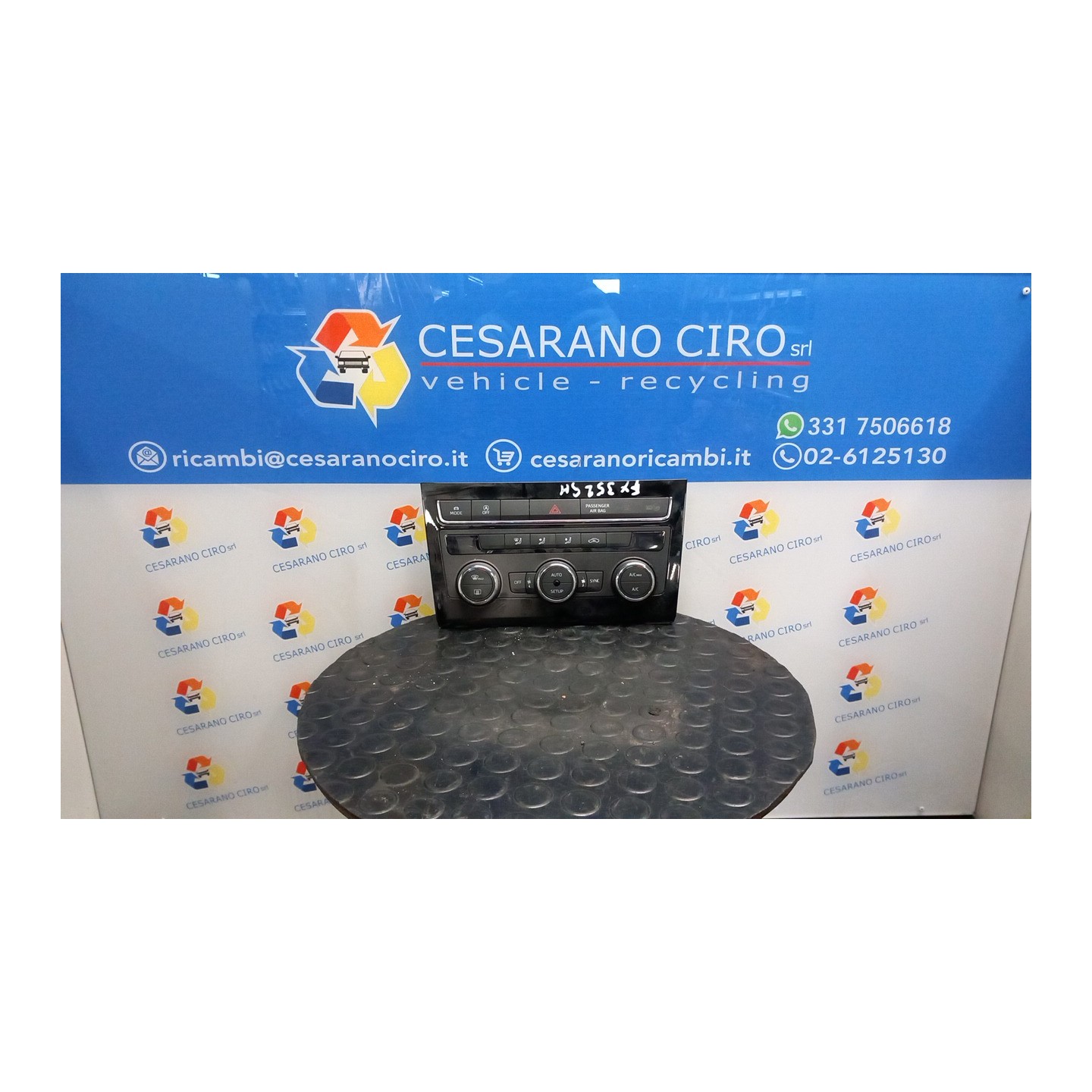 BLOCCO COMANDO CLIMATIZZAZIONE 054 SEAT LEON (11/16-12/20) DAC 5F0907184E1QB