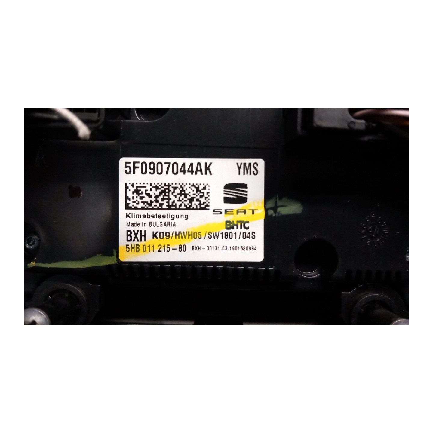 BLOCCO COMANDO CLIMATIZZAZIONE 054 SEAT LEON (11/16-12/20) DAC 5F0907184E1QB