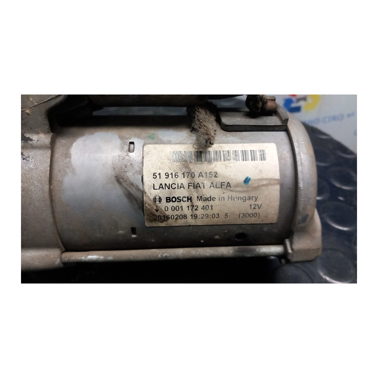MOTORINO AVVIAMENTO 102 FIAT PANDA (4Q) (05/16-) 312B1000 51916170