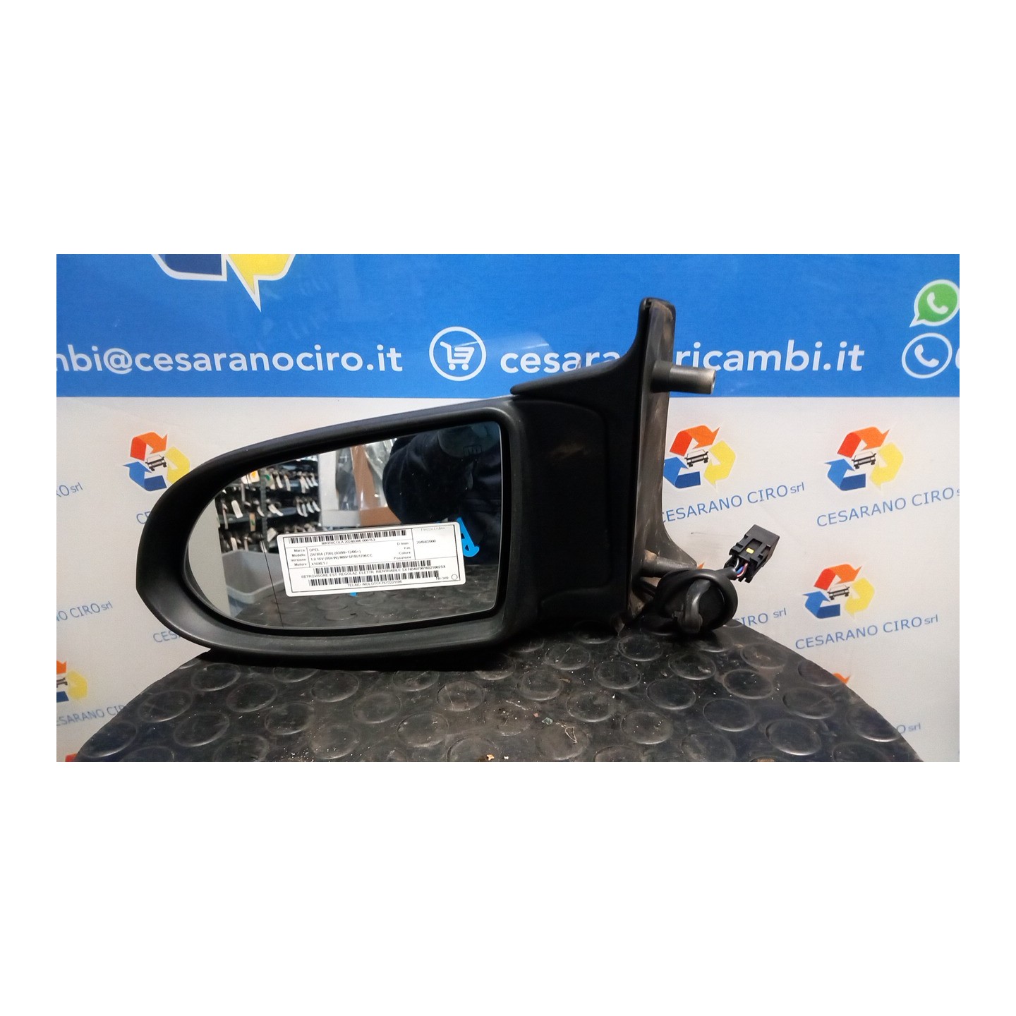 RETROVISORE EST. REGOLAZ. ELETTR. RIENTRABILE SX 153 OPEL ZAFIRA (T98) (03/99-12/05) X18XE1 NB4979016021002SX