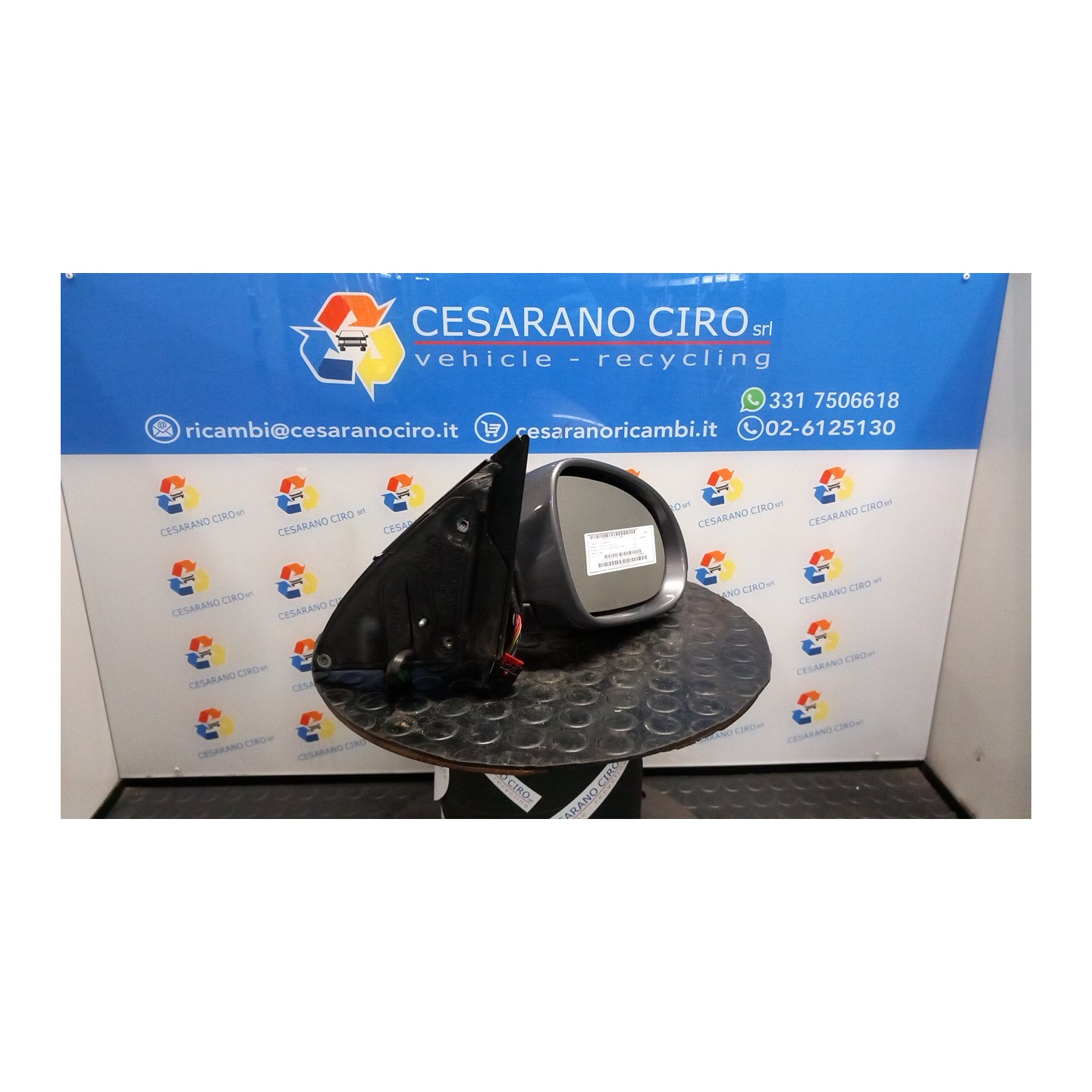 RETROVISORE EST. REGOLAZ. ELETTR. DX. 024 VOLKSWAGEN PASSAT (3C) (02/05-12/10) BMP 3C1857508DM9B9