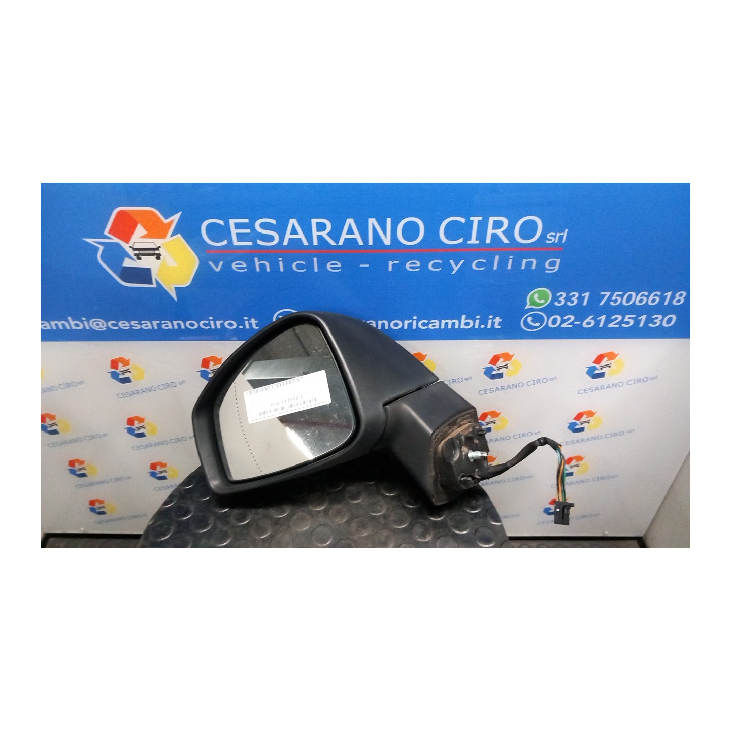 RETROVISORE EST. REGOLAZ. ELETTR. SX. 053 RENAULT SCENIC 3A SERIE (04/09-10/13) K9KJ8 963021615R