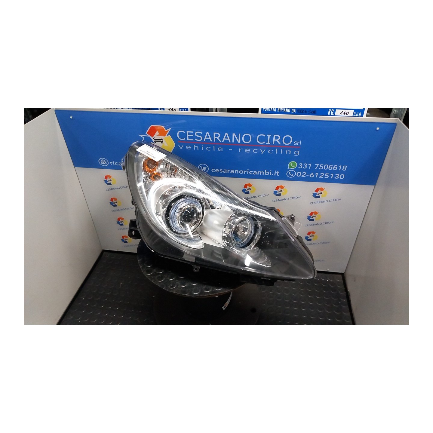 PROIETTORE DX. 026 OPEL CORSA (S07) (07/06-02/11) Z12XEP 93189362