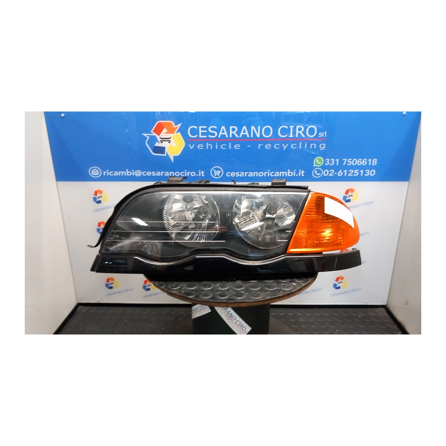 PROIETTORE SX. 139 BMW SERIE 3 (E46) (05/98-09/01) 204D1 63126902745